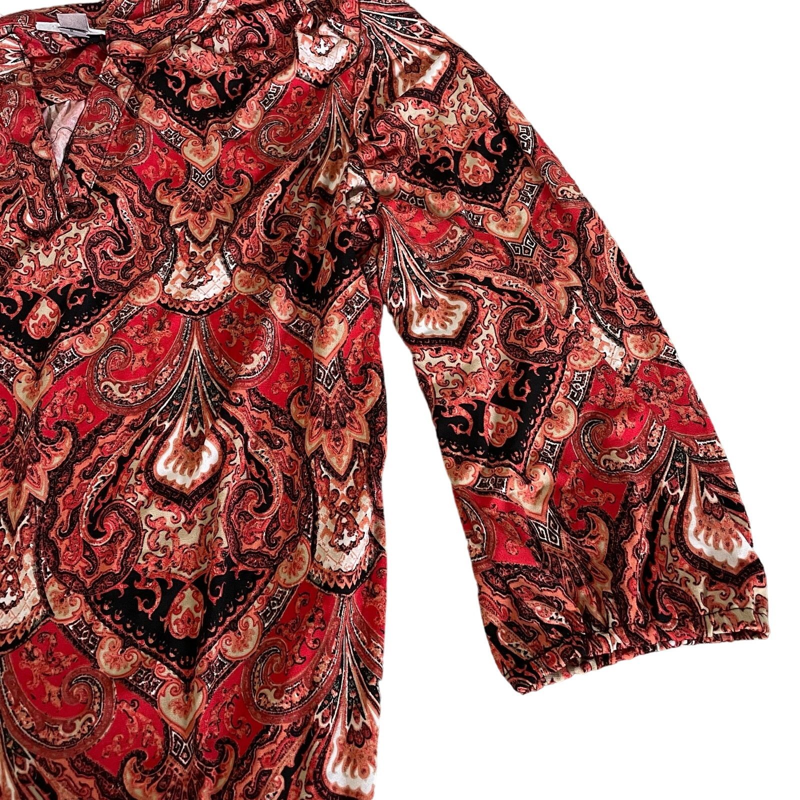 Other Roz & Ali Paisley Blouse Size M / US 6-8 / IT 42-44 - 7 Thumbnail