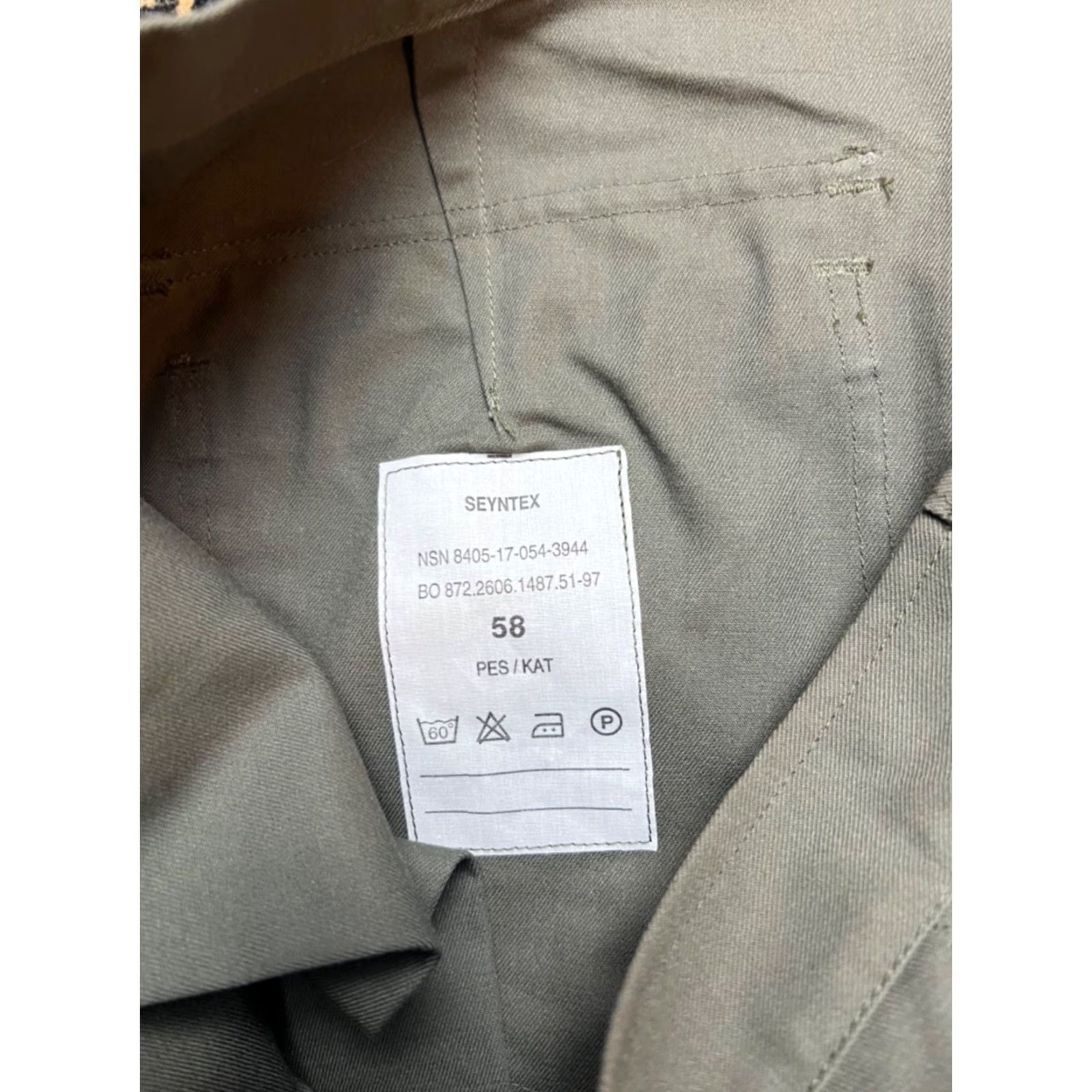 Vintage Seyntex Cargo Pants 38x32 Men Regular Green Size 38 Inseam 32 Pants Size US 38 / EU 54 - 2 Thumbnail
