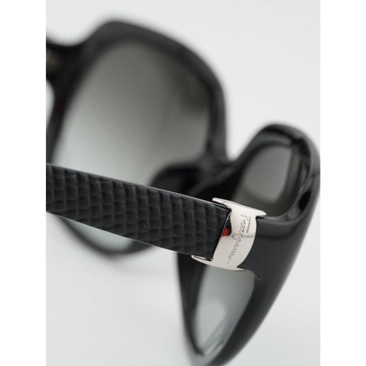 Salvatore Ferragamo Salvatore Ferragamo SF739SA 001 Sunglasses Black Round Frame Size ONE SIZE - 7 Thumbnail