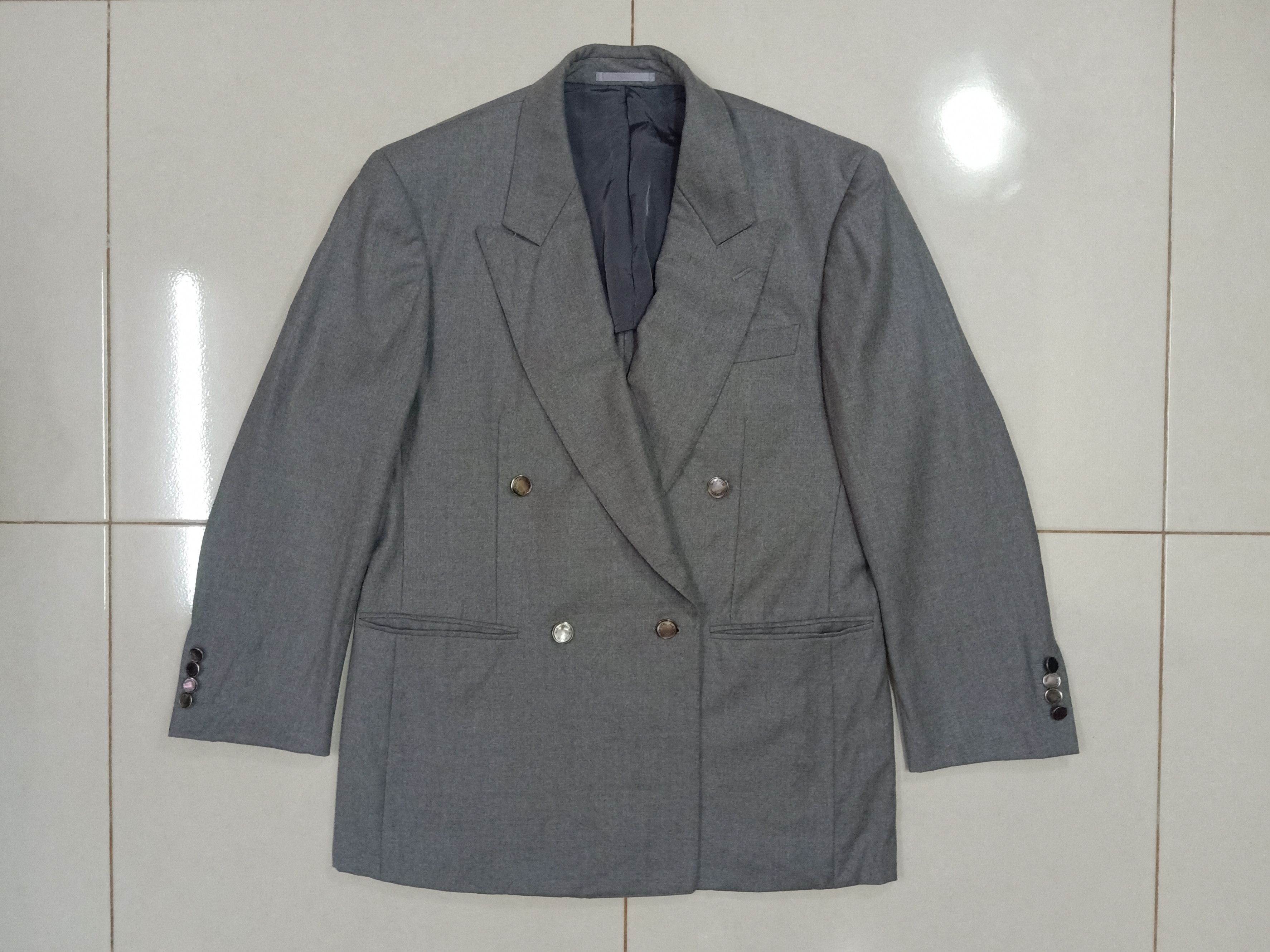 Lanvin × Other LANVIN Classique Paris Wool Gray Color Full Button Blazers Size 46R - 3 Thumbnail