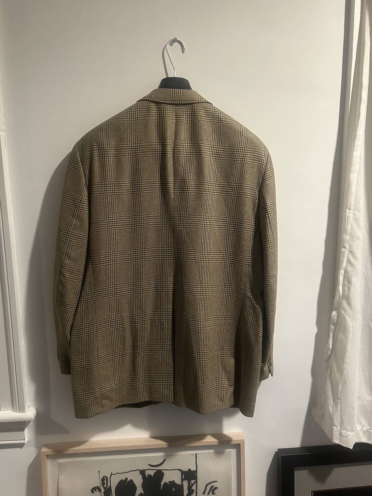 Chaps × Chaps Ralph Lauren × Ralph Lauren Silk x Wool Prince of Whales Sport Coat Size 44R - 2 Thumbnail