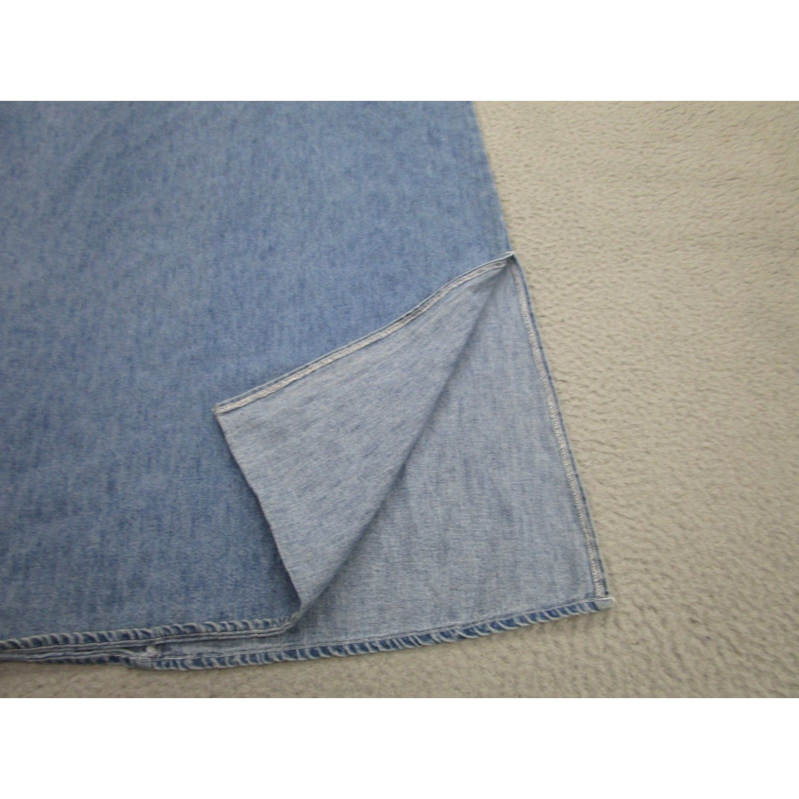 Denime VINTAGE Denim Dress Womens 14 Cottagecore Prairie Jumper Overall Western y2k Dress Maxi Tank Blue Denim Studio Ease Womens 14 Casual Size 36" / US 14 / IT 50 - 4 Thumbnail
