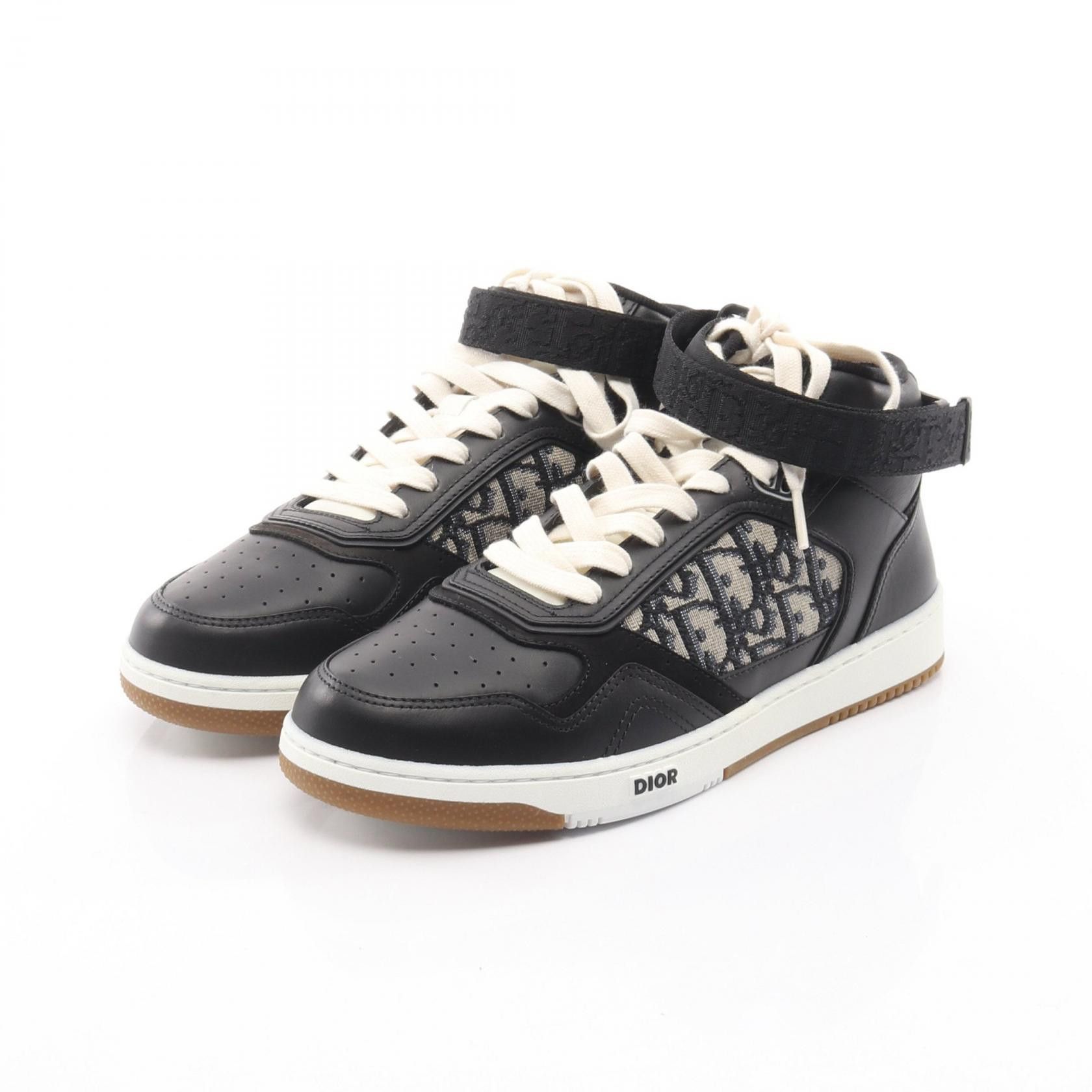 Dior Dior Christian Dior B27 Oblique Leather Canvas Sneakers Leather Shoes DUTY FREE for USA Size ONE SIZE - 1 Thumbnail