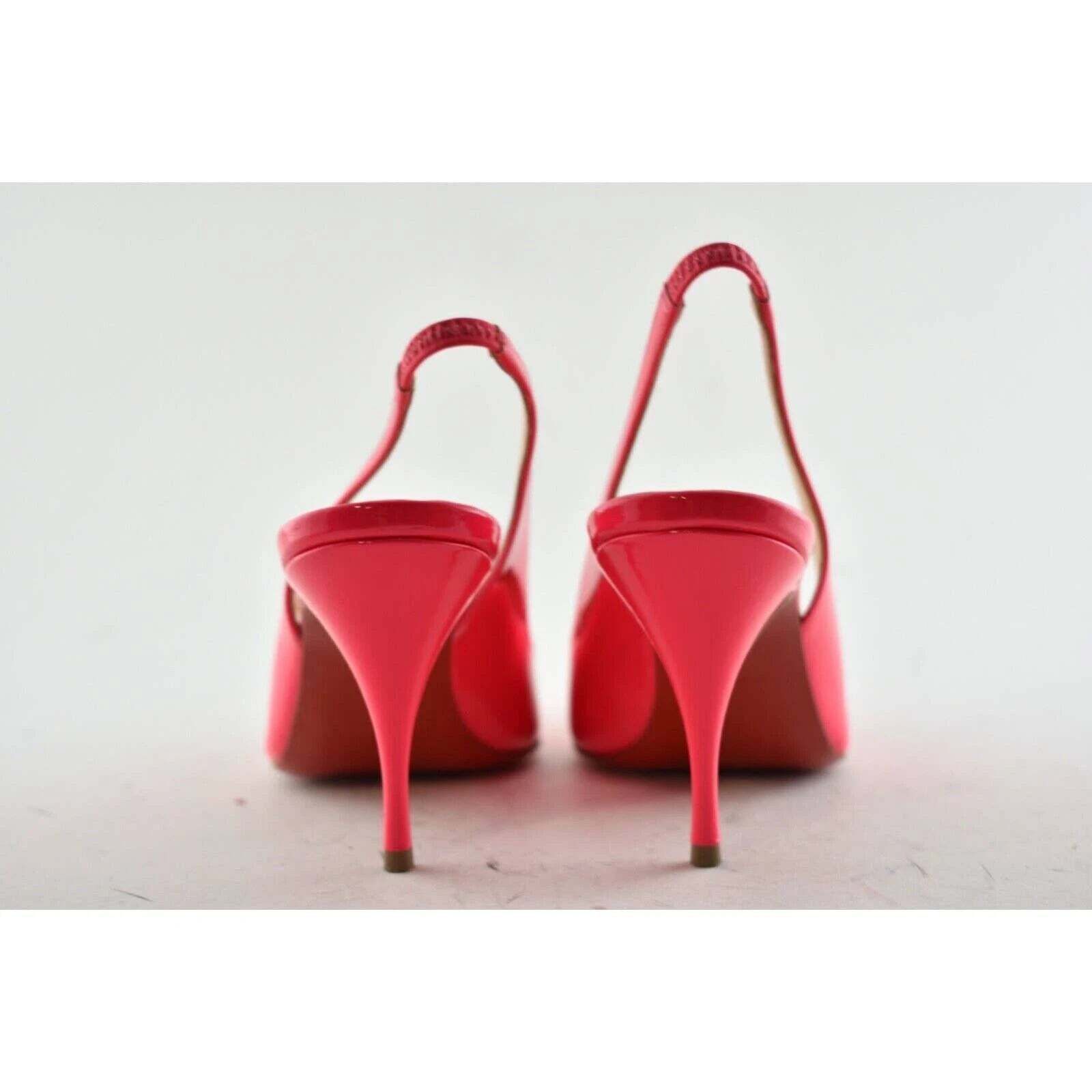 Christian Louboutin Christian Louboutin Clare Sling 80 Rose Pink Patent Fluo Size US 6 / IT 36 - 11 Thumbnail