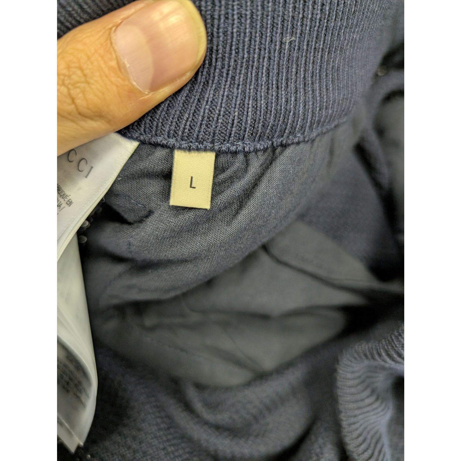 Gucci o1rshd1 GG Logo Sweatpants in Navy Size US 34 / EU 50 - 10 Thumbnail