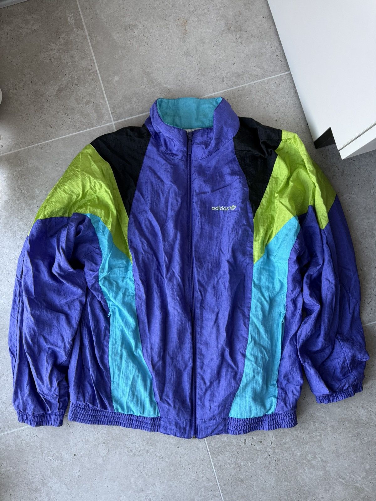 Adidas 90s Vintage Adidas Tracksuit Nylon Jacket Pants Size US M / EU 48-50 / 2 - 2 Thumbnail