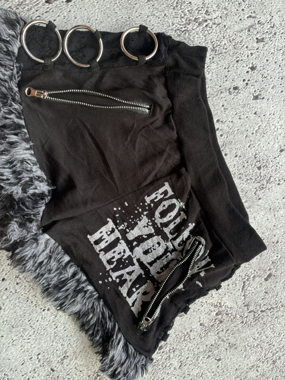Hysteric Glamour Y2k opium Dig Deep punk style women short pants Size 29" - 5 Thumbnail
