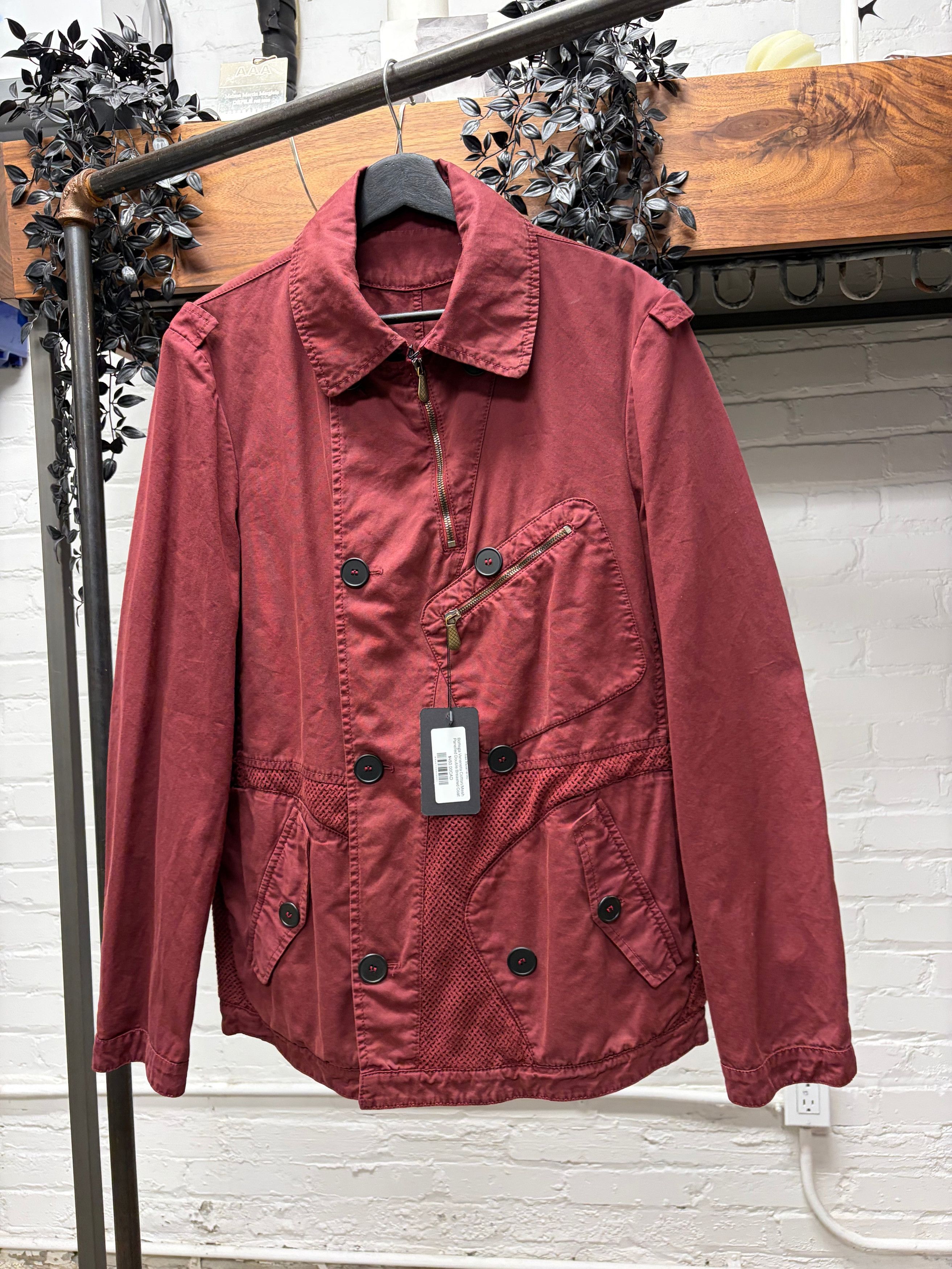 Bottega Veneta Bottega Veneneta Cotton/Mesh Panelled Double Breasted Coat Size US M / EU 48-50 / 2 - 1 Thumbnail
