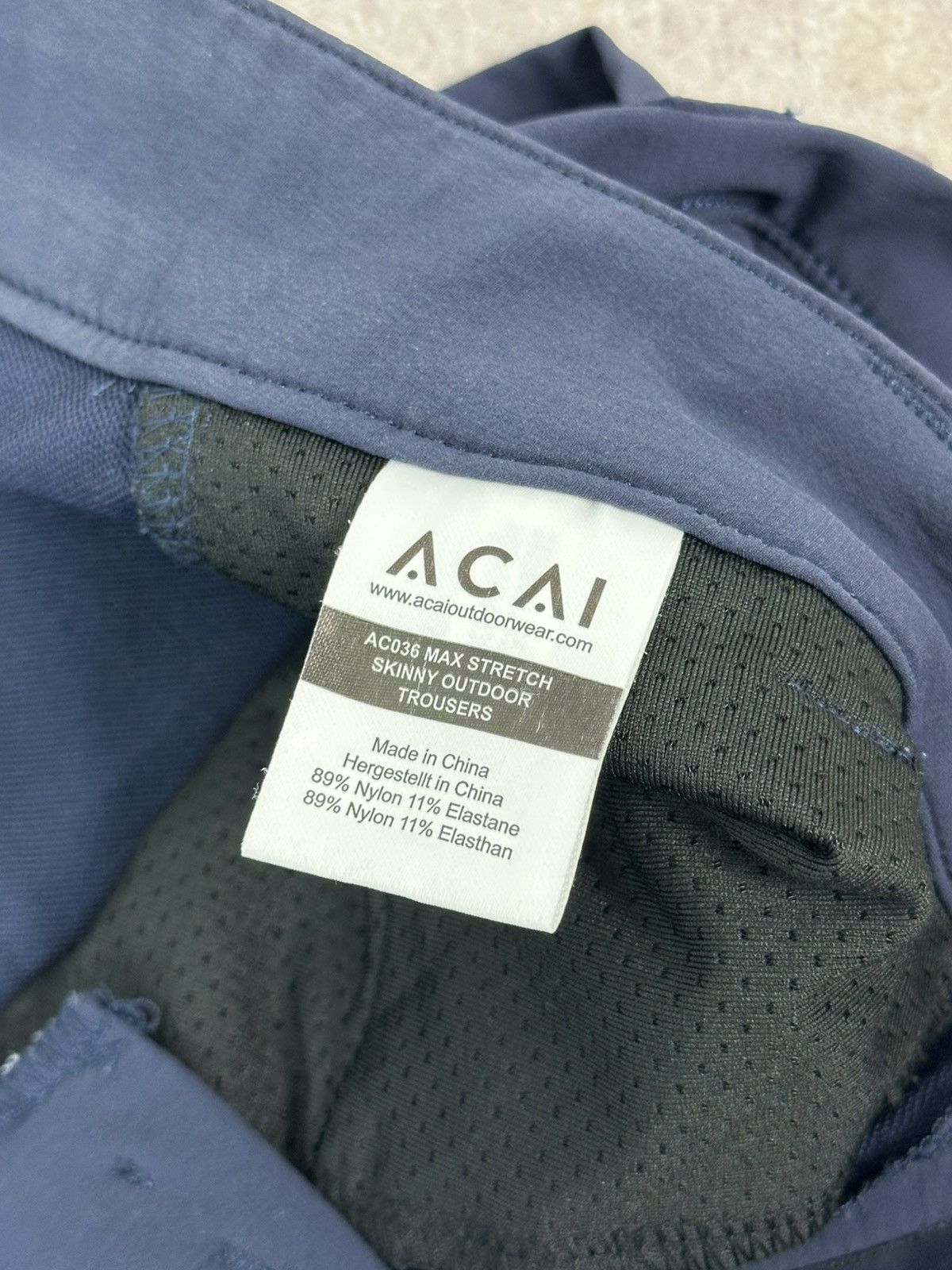Other Acai Max Stretch Skinny Blue Women’s Outdoor Nylon Trousers Size 26" / US 2 / IT 38 - 7 Thumbnail