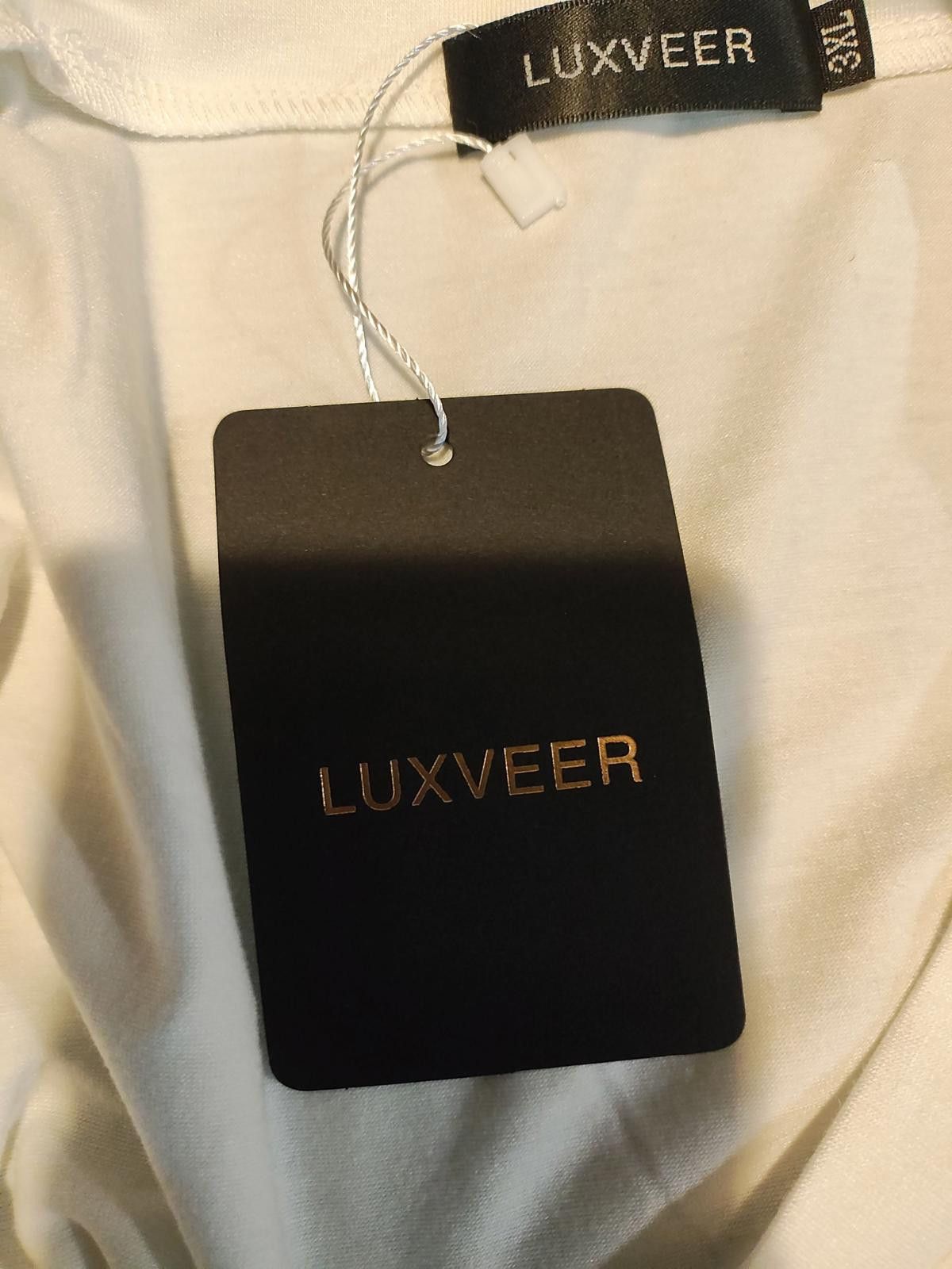 Other Luxveer White Short Sleeve Women's Blouse Size 3XL / US 20-22 - 7 Thumbnail