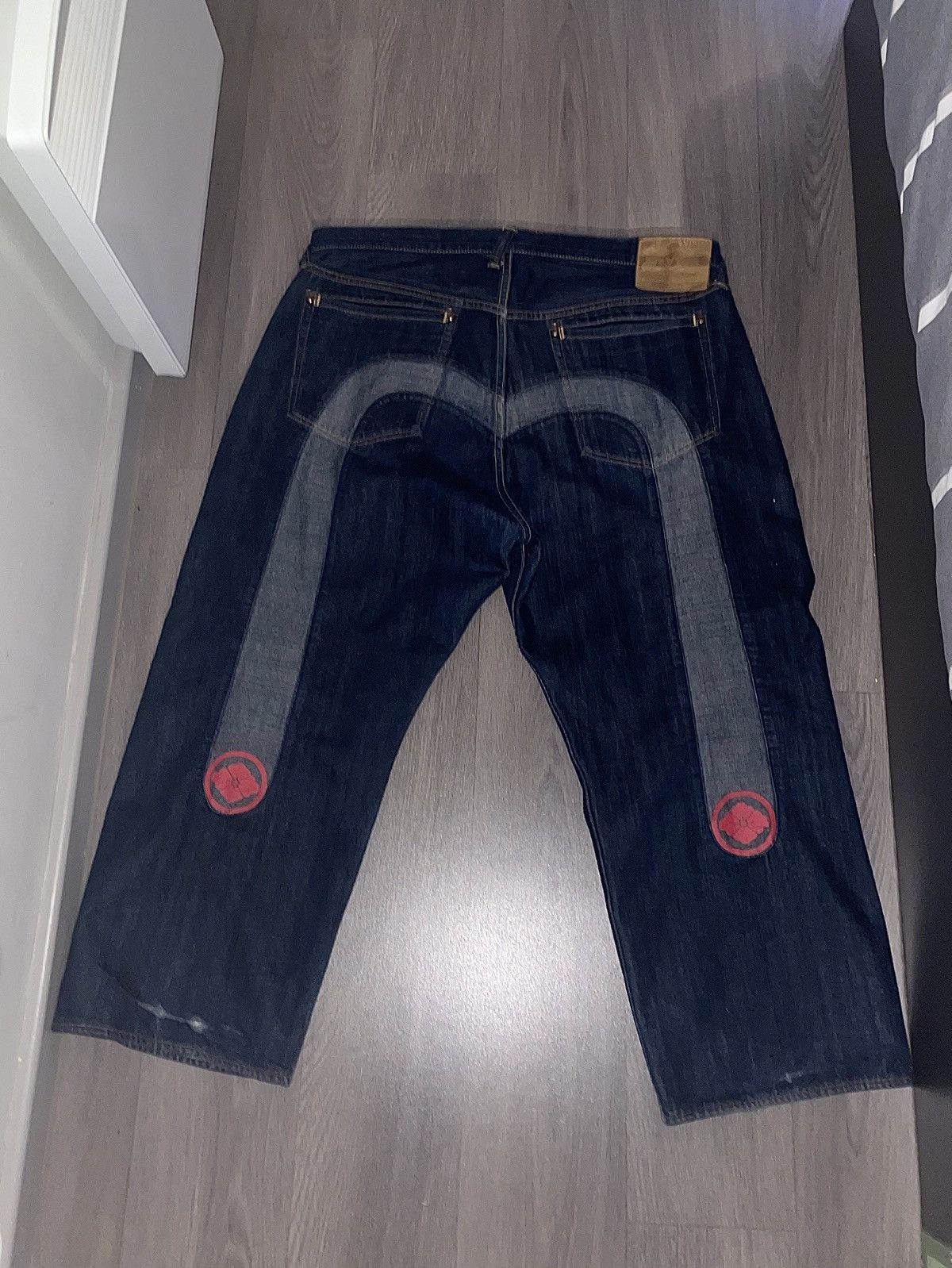 Evisu Evisu Paris Diacock Jeans (40x33) Size US 40 / EU 56 - 1 Thumbnail