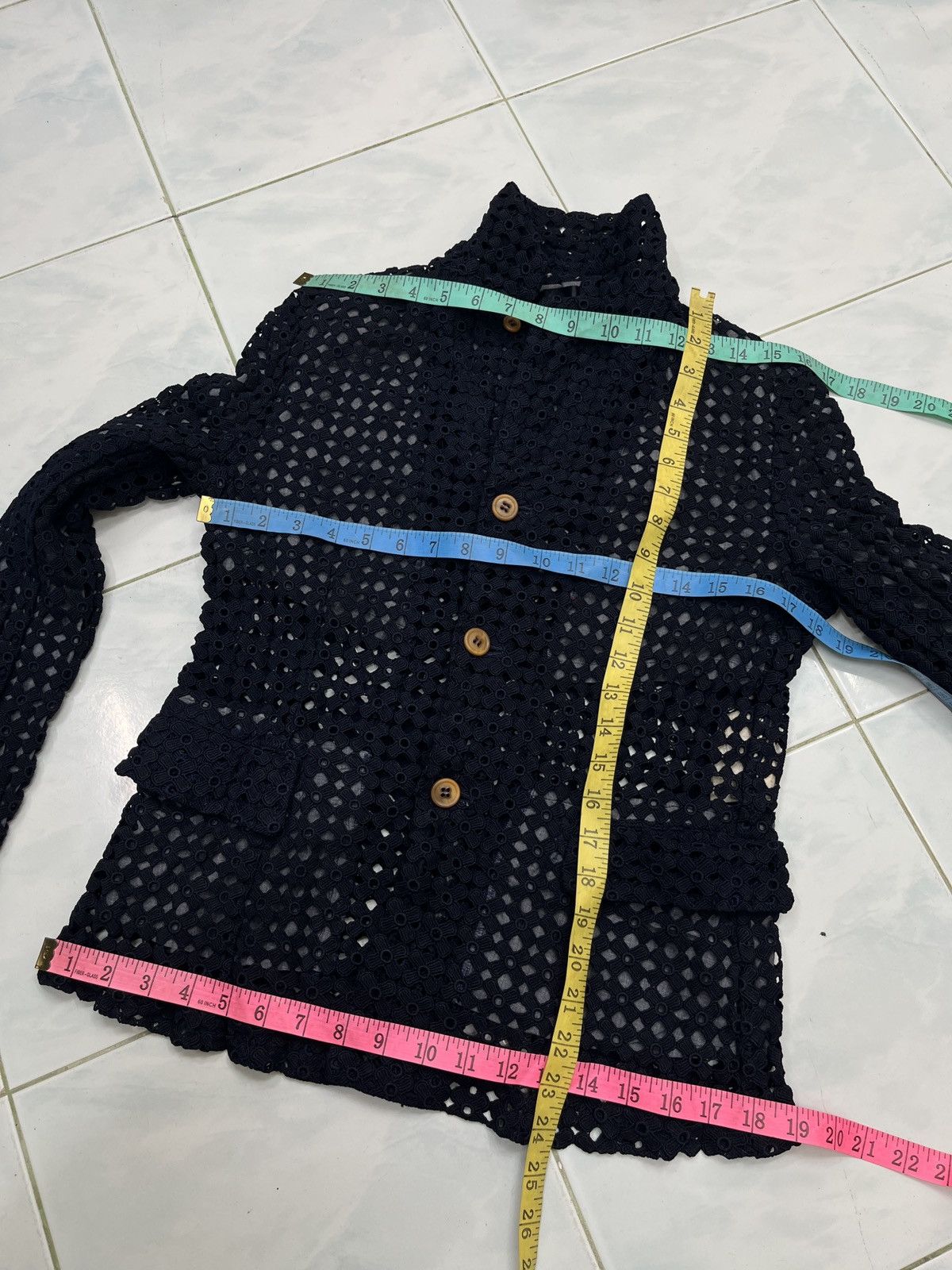 Comme des Garcons 🔥🔥🔥ARCHIVE COMME DES GARCONS CROCHET LACE JACKET Size M / US 6-8 / IT 42-44 - 17 Thumbnail