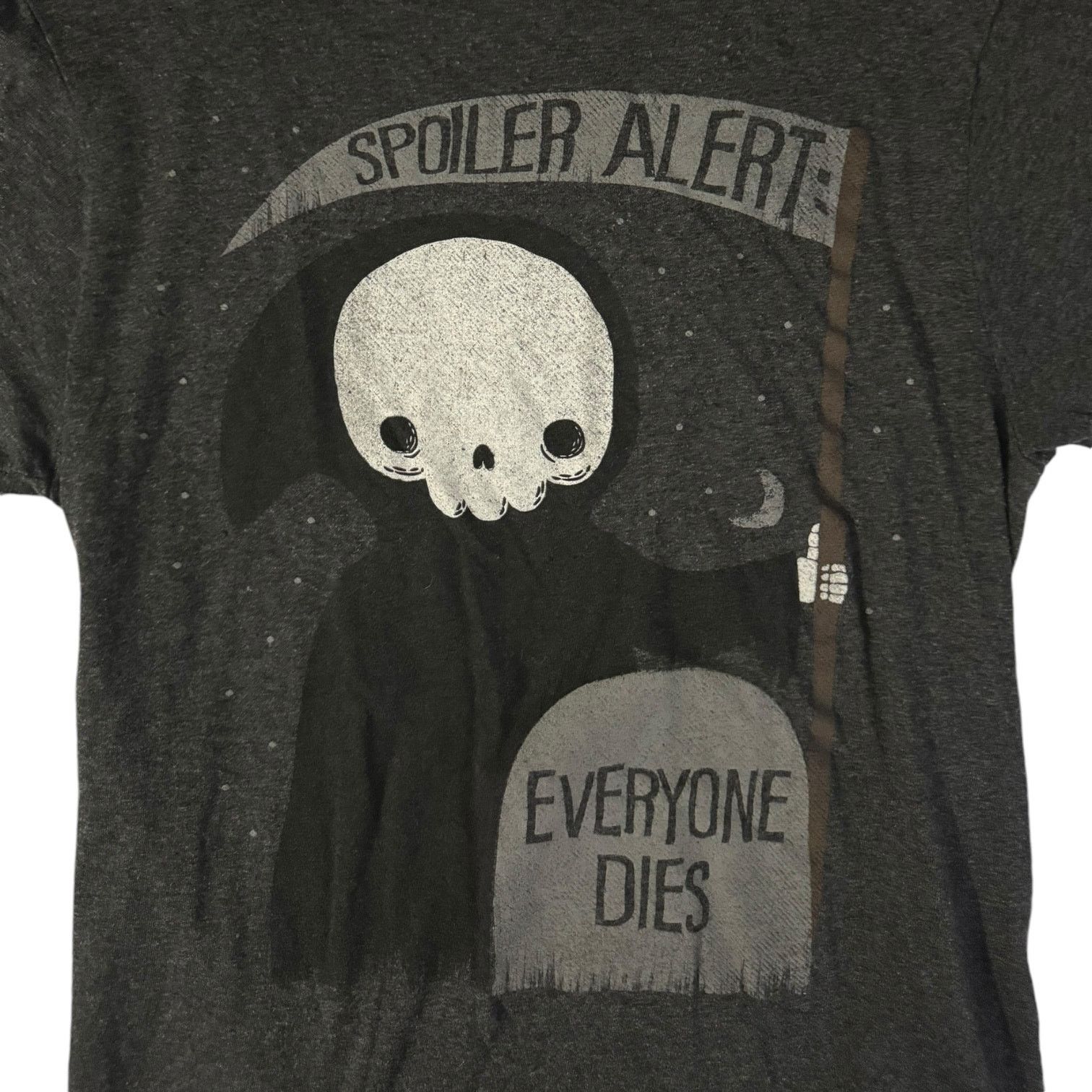 Other Black Matter Spoiler Alert Everybody Dies Gray T Shirt Small Size US S / EU 44-46 / 1 - 2 Thumbnail