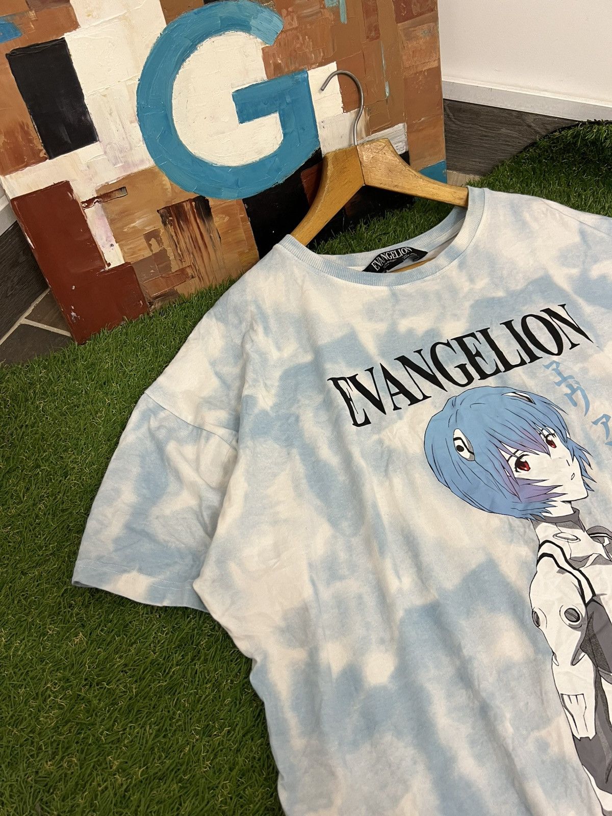 Japanese Brand × Vintage Retro Anime Evangelion Ayanami Rei Vintage Washed T-Shirt Size US XL / EU 56 / 4 - 2 Thumbnail