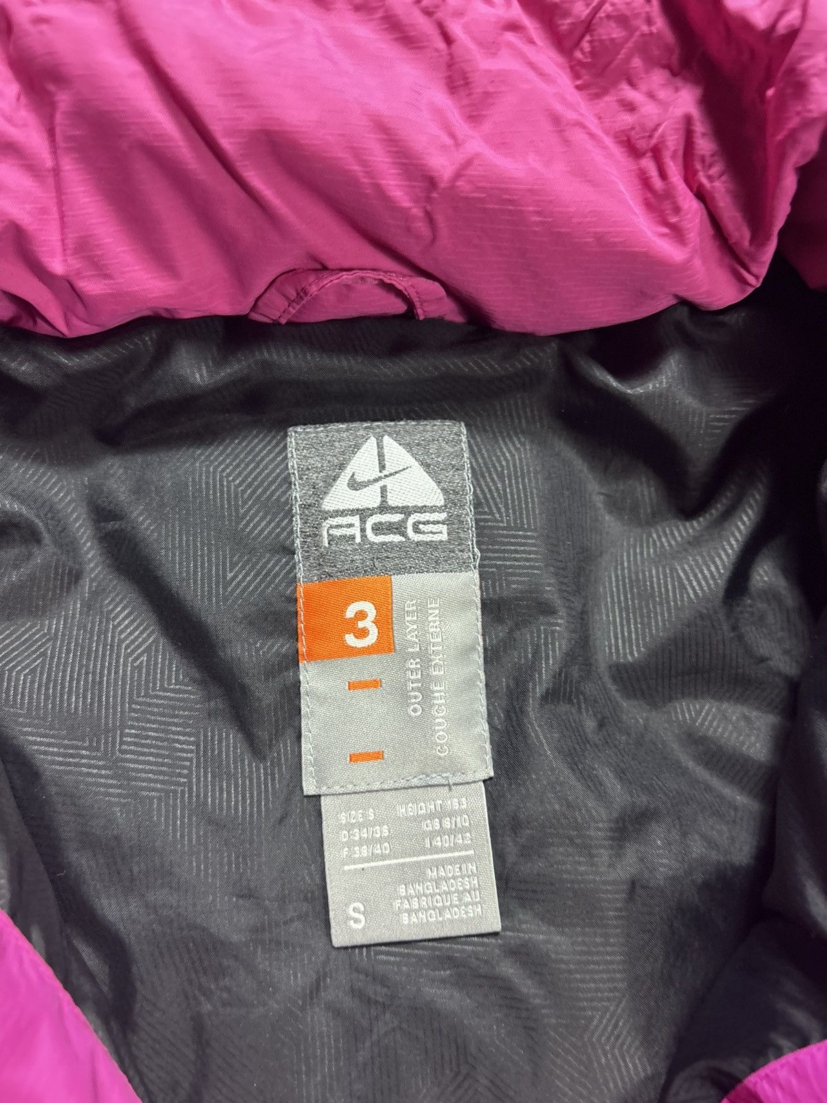 Nike Nike ACG vintage white pink puffer jacket small logo Size S / US 4 / IT 40 - 4 Thumbnail