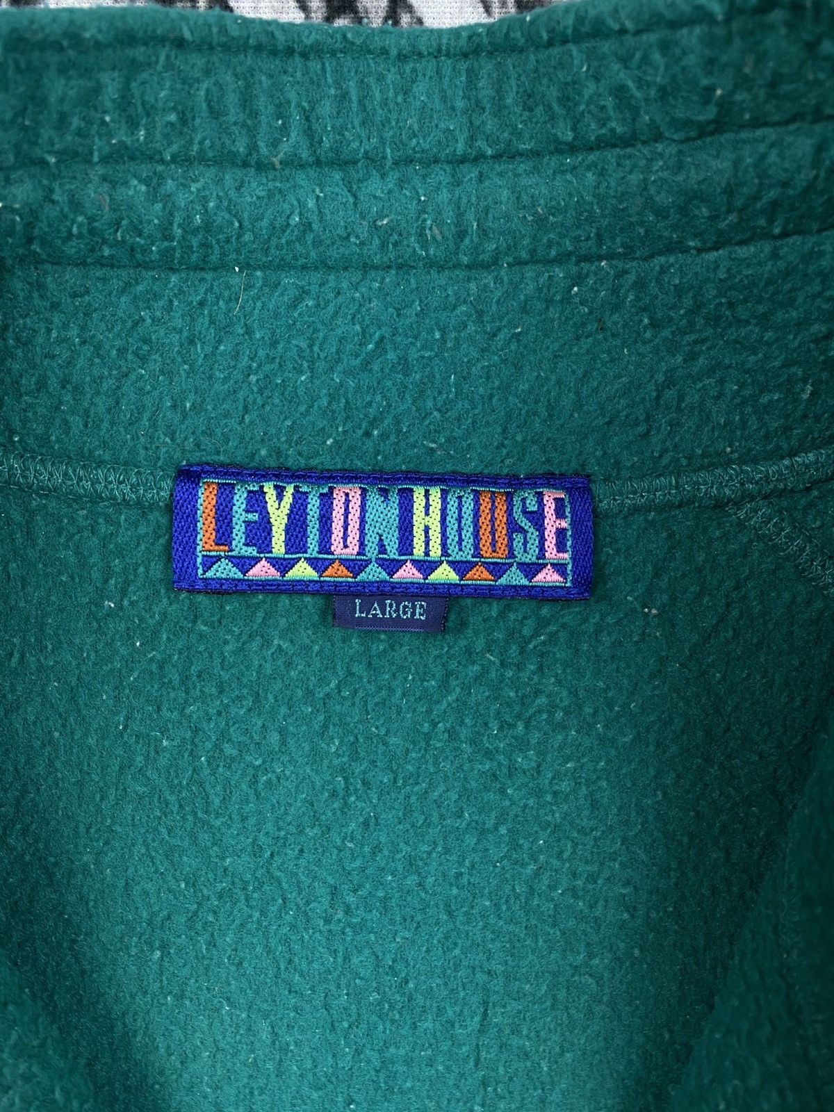 Japanese Brand Vintage Leyton House Spellout Pull Over Zipper Sweatshirt Size US M / EU 48-50 / 2 - 6 Thumbnail