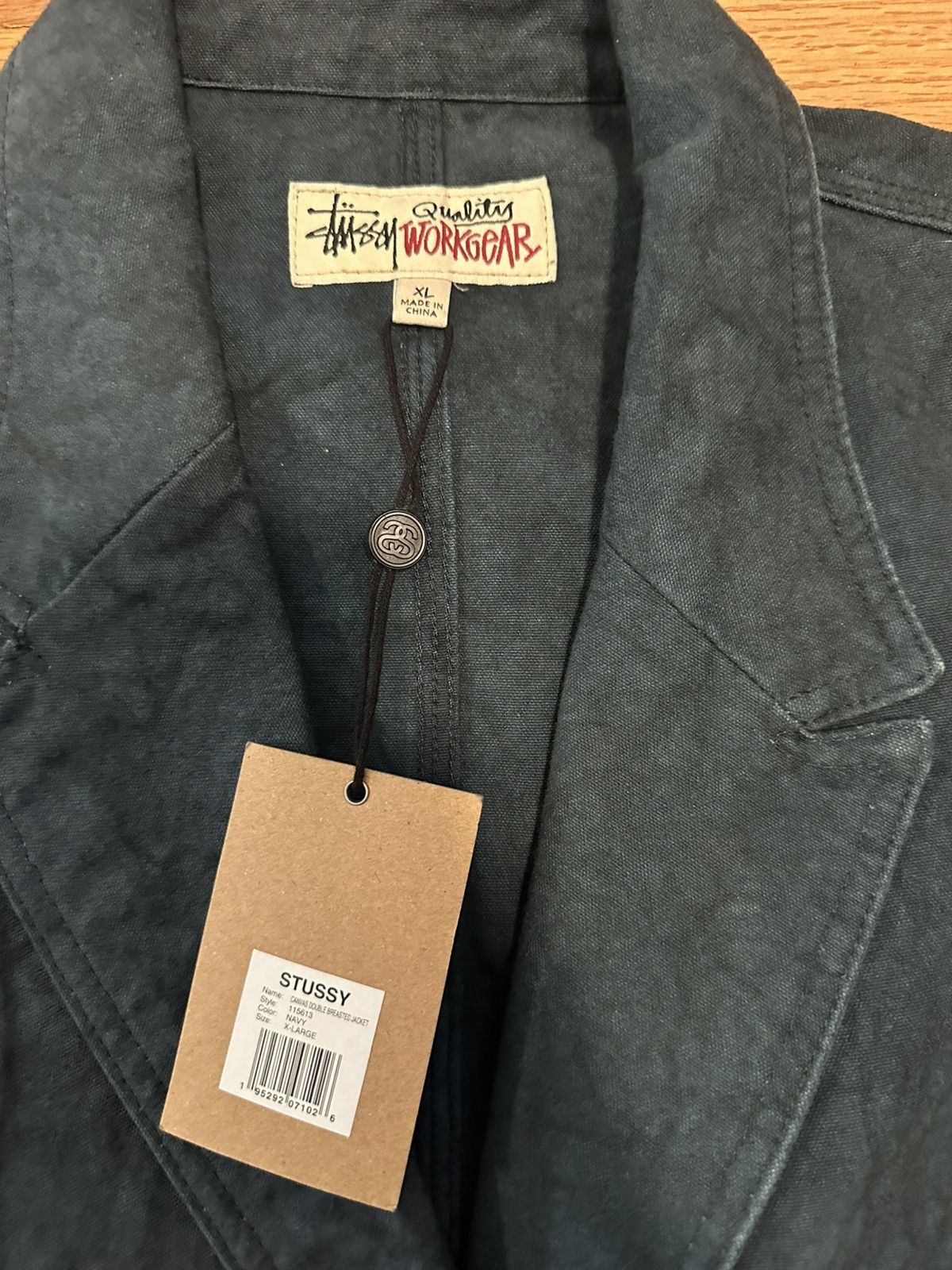 Stussy canvas double breasted jacket