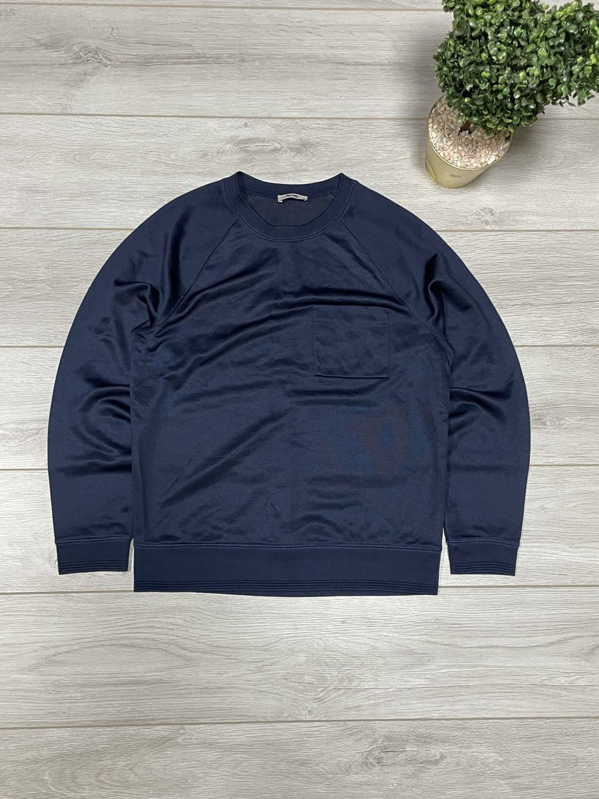 Acne Studios Acne Nylon Pocket Crewneck College Sharp CAW11 Size US S / EU 44-46 / 1 - 1 Thumbnail