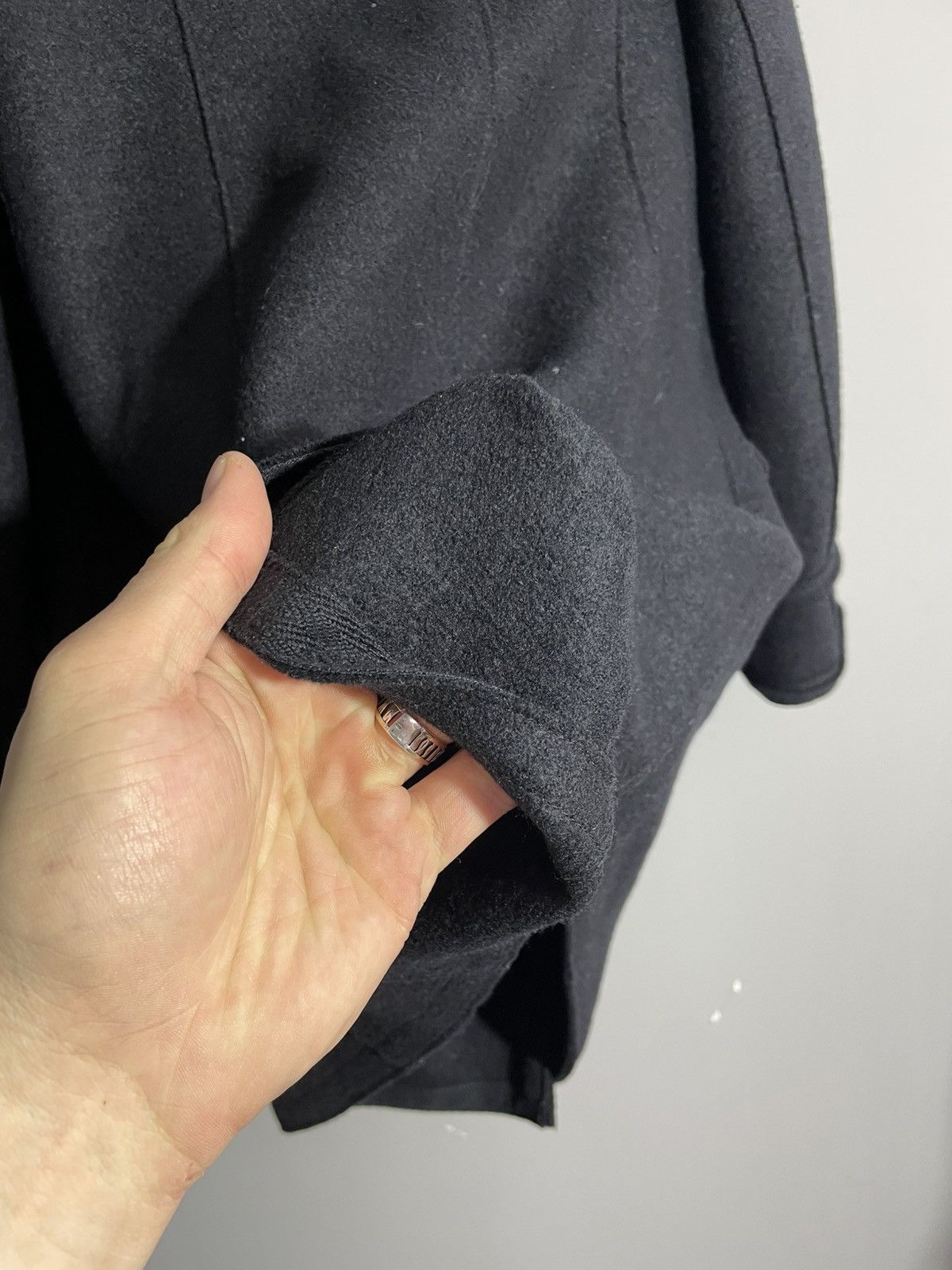 Marella Marella Black Double Breasted Wool coat Size M / US 6-8 / IT 42-44 - 10 Thumbnail