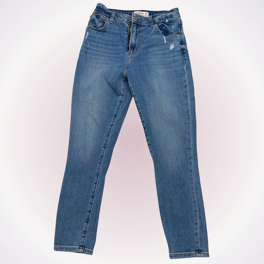 Abercrombie & Fitch A&F The Super Skinny Ankle High Rise Jeans | Sz 26s Size 26" / US 2 / IT 38 - 1 Thumbnail