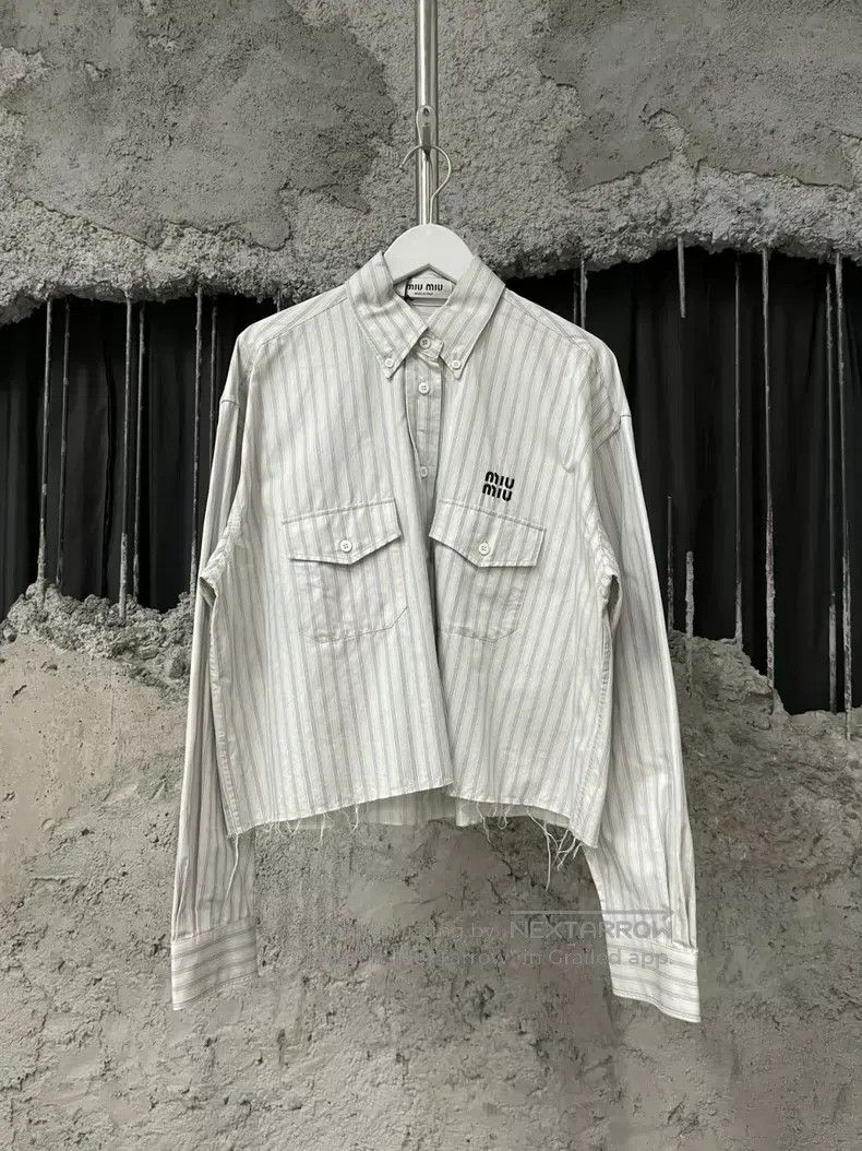 Miu Miu Miu Miu 38 long-sleeved blouse Size M / US 6-8 / IT 42-44 - 1 Thumbnail