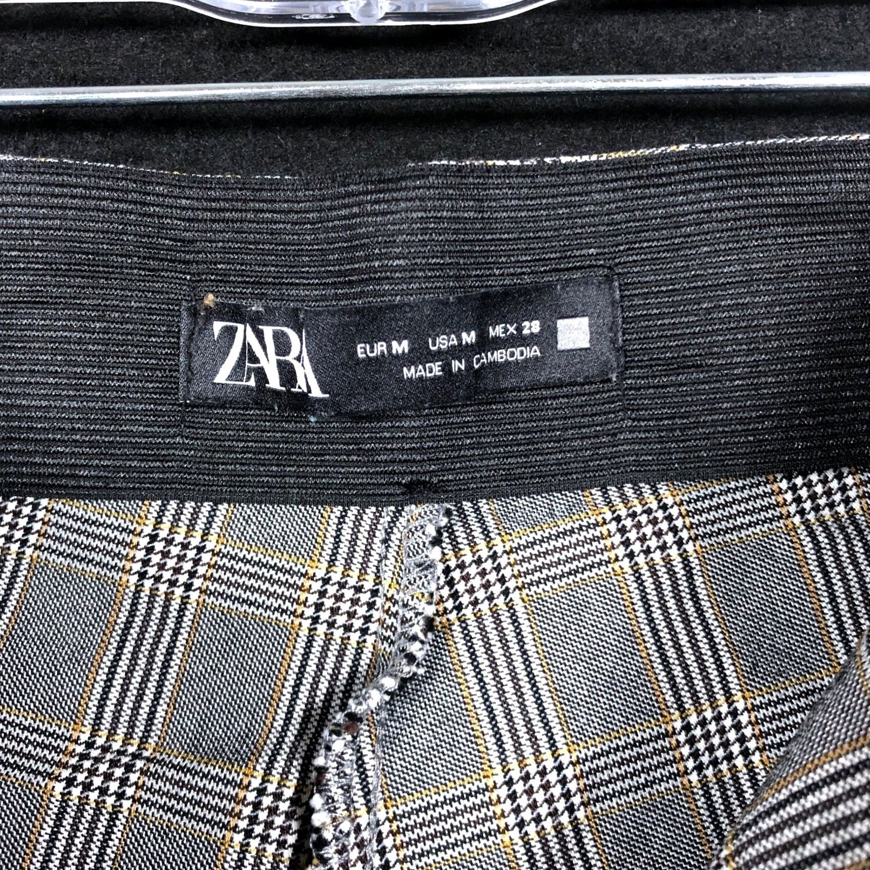 Zara Zara Women Pants Gray Multicolored Stripe Pull On Front Zip Ankle Stretch Medium Size 27" / US 4 / IT 40 - 4 Thumbnail