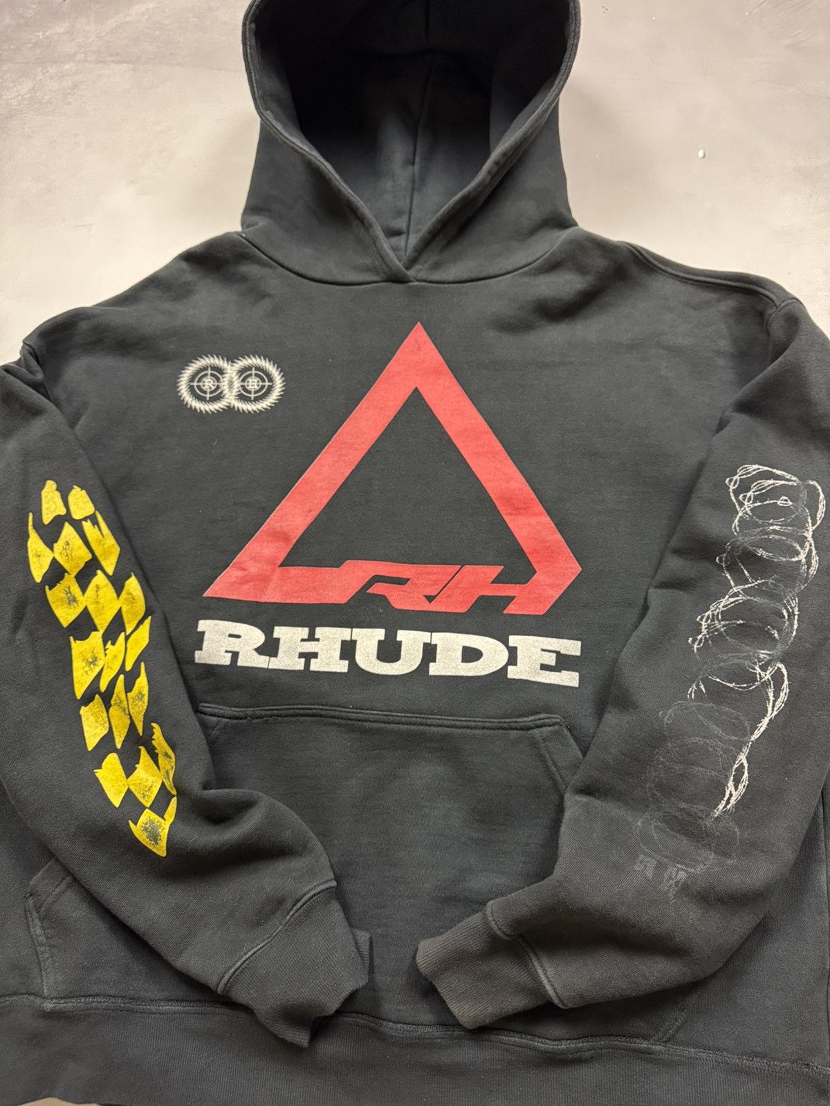 Rhude Rhude Honda Logo Hoodie(Black/Boxy L) Size US L / EU 52-54 / 3 - 2 Thumbnail