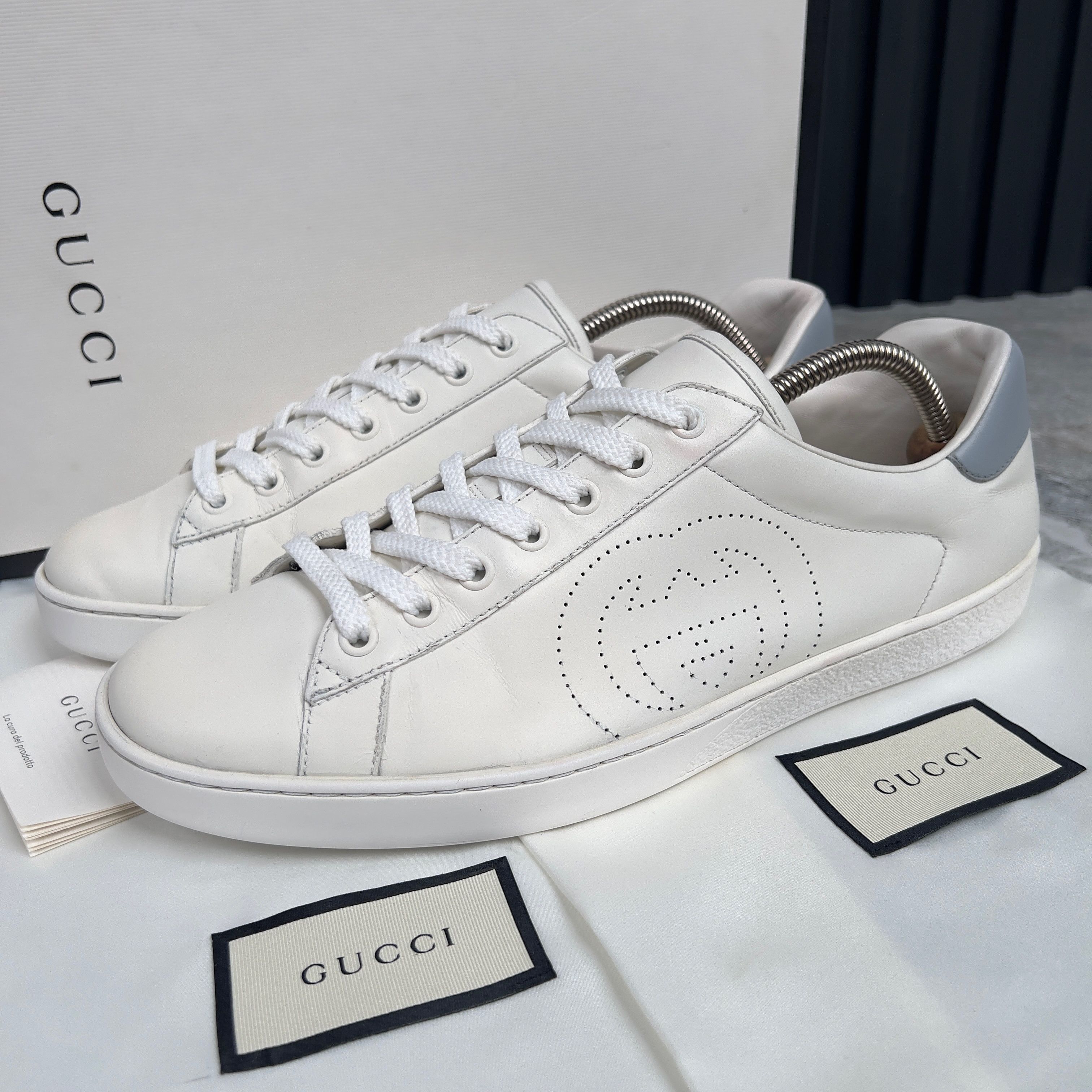 Gucci Ace Interlocking G Low Sneakers Leather Size US 8.5 / EU 41-42 - 1 Thumbnail