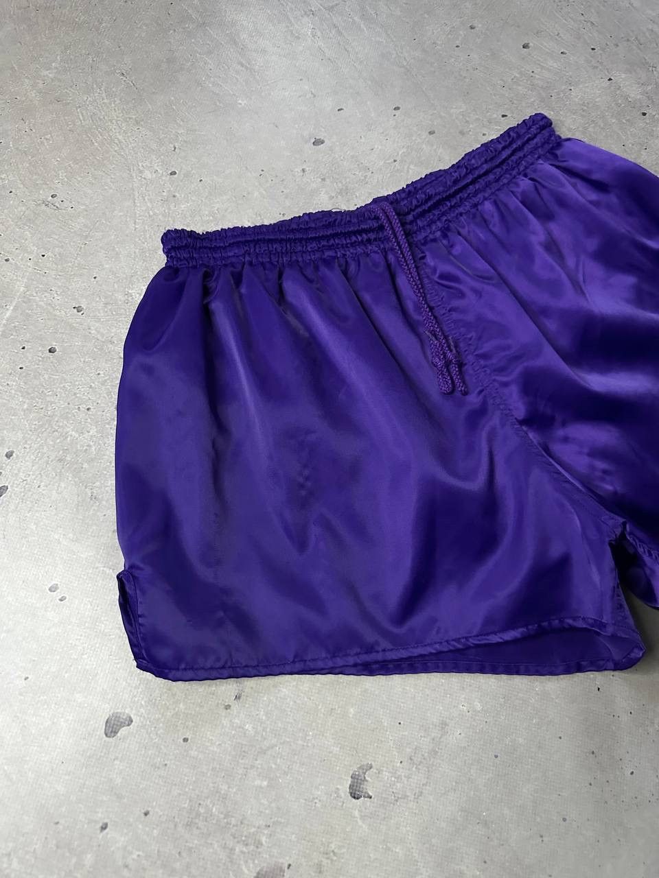 Adidas Vintage Adidas Trefoil Nylon Soccer Shorts Purple 80s Size M Size US 32 / EU 48 - 3 Thumbnail