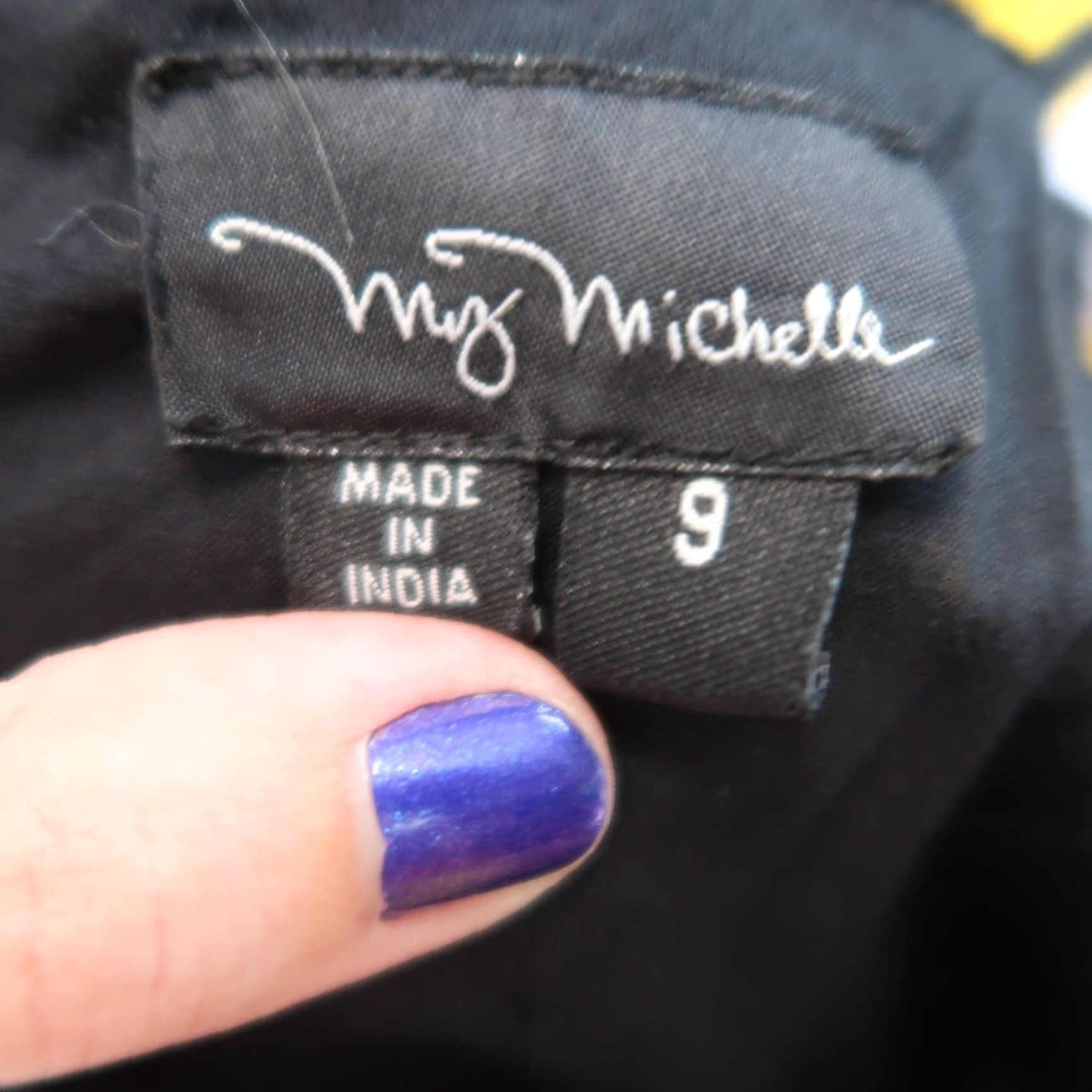Vintage VINTAGE My Michelle Black Cotton Beaded Tiered Mini Dress 90s Bohemian Hippie Western Womens Small Short Sleeveless Beaded Zip Spring Summer Size S / US 4 / IT 40 - 5 Thumbnail