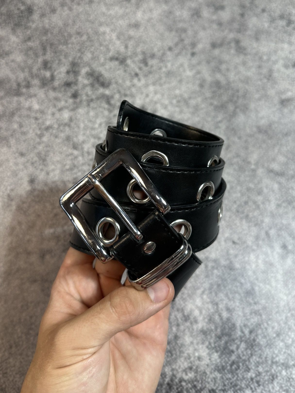 Other Y2K Leather Full Hole Belts Streetwear Opium Style Rare USA Size ONE SIZE - 1 Thumbnail