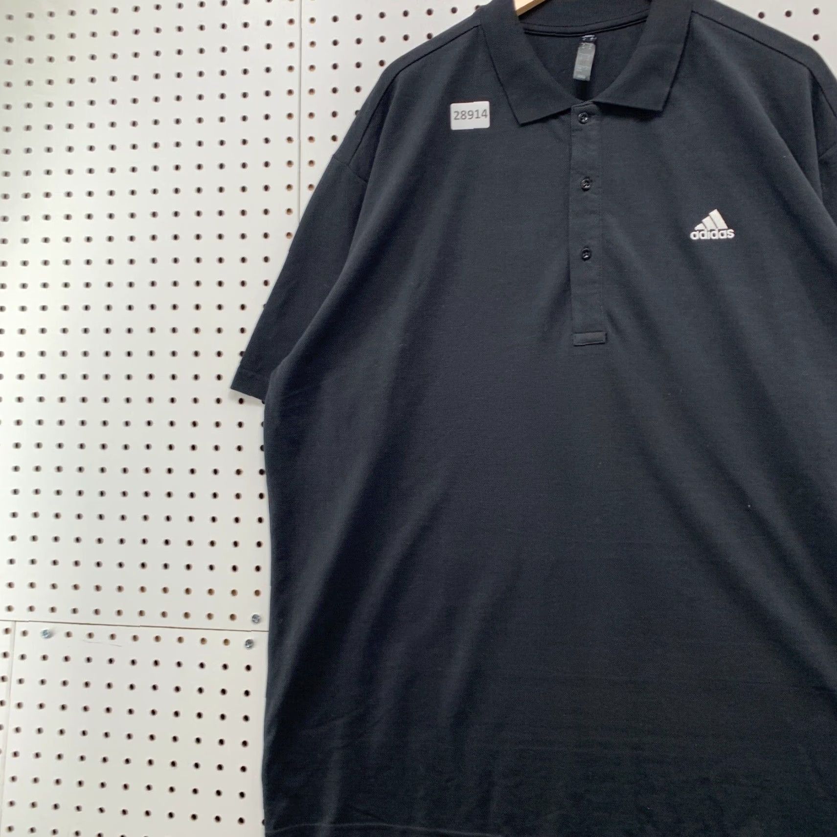Adidas Adidas Collared Polo Shirt Mens XL Black Short Sleeve Embroidered Logo 28X34 Size US XL / EU 56 / 4 - 4 Thumbnail