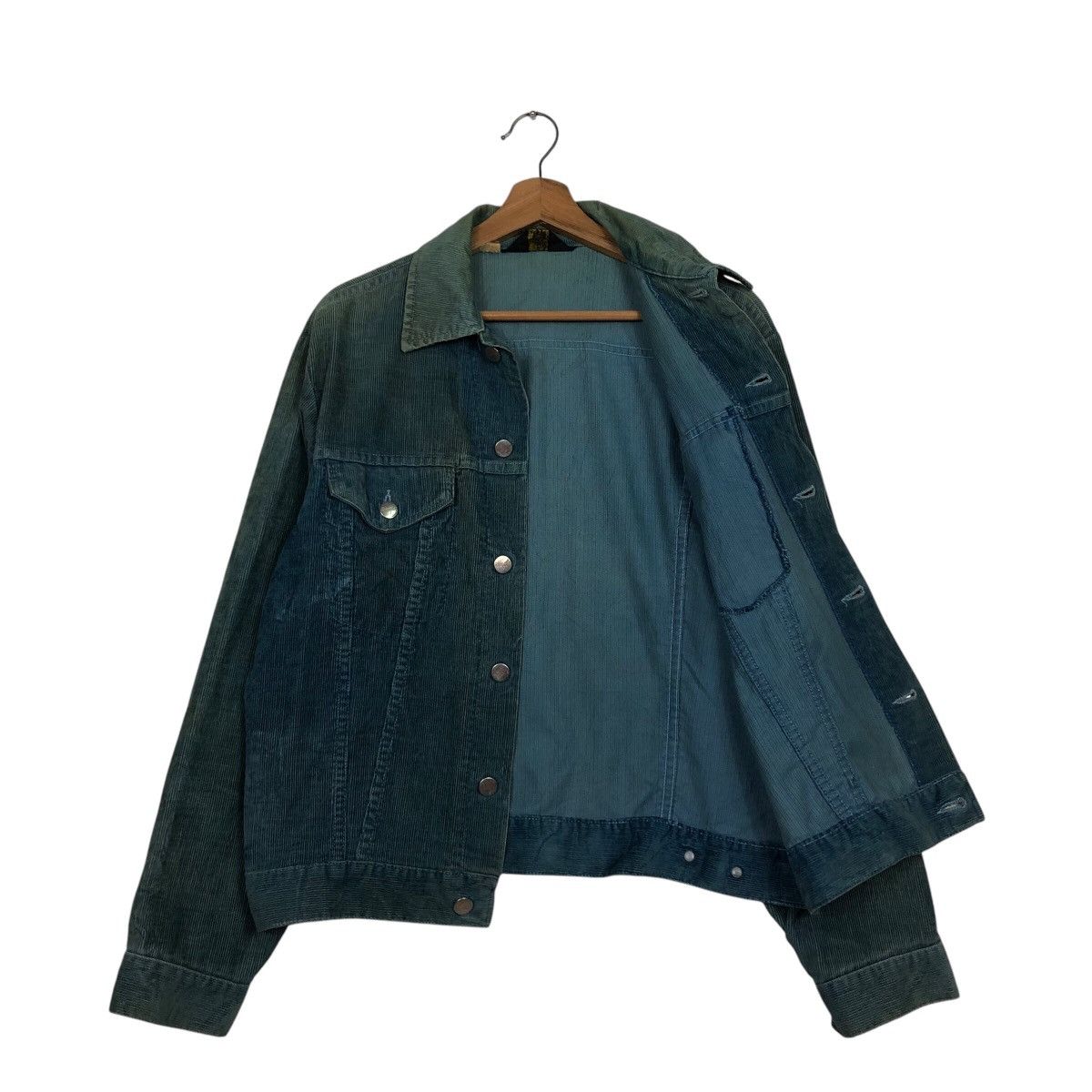 Vintage 📌Vintage Trucker Chore Corduroy Jacket Wrangler Usa Size US M / EU 48-50 / 2 - 13 Thumbnail