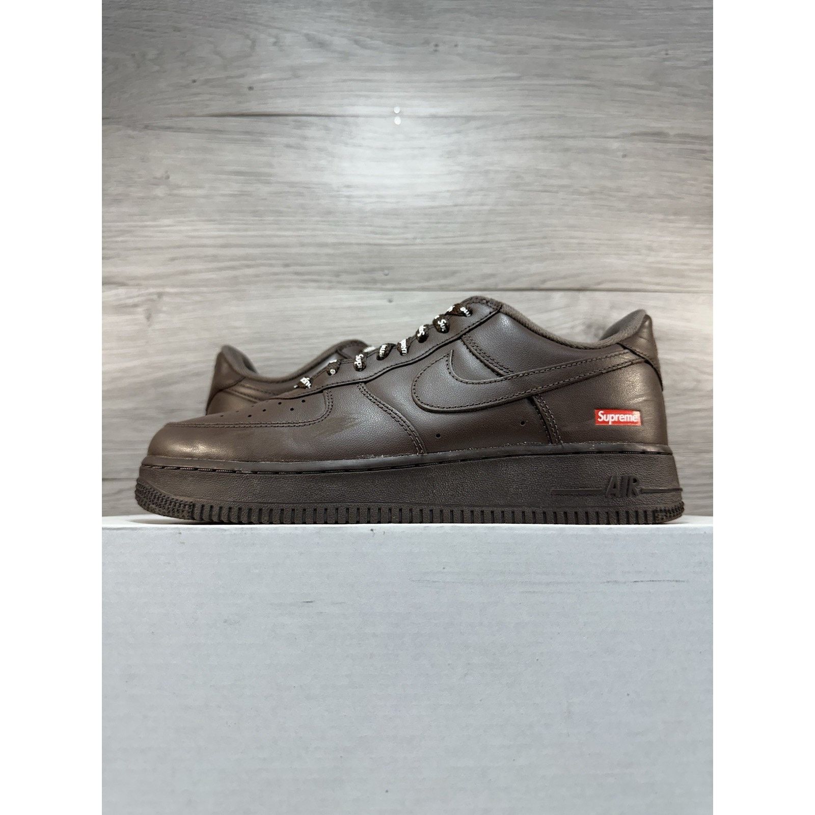 Nike Supreme x Nike Air Force 1 Low - Baroque Brown - Size 8.5 Size US 8.5 / EU 41-42 - 1 Thumbnail