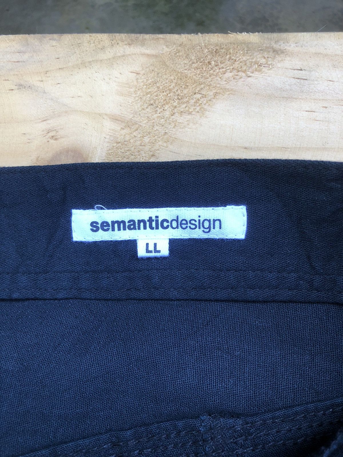 Japanese Brand × Vintage × semanticdesign Vintage Japanese Brands Semantic Design Black Pants Size US 34 / EU 50 - 19 Thumbnail