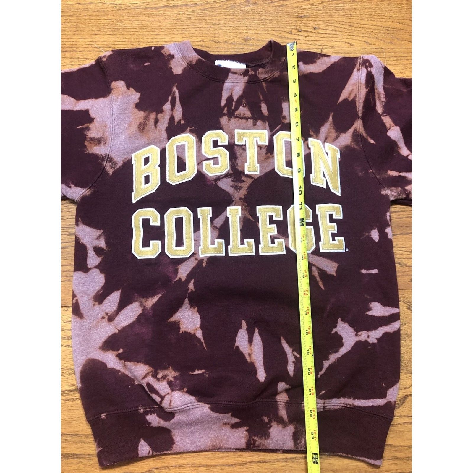 Champion Champion Boston College Eagles Crew Neck Sweatshirt XS Red Tie Dye Acid Wash Size US XS / EU 42 / 0 - 6 Thumbnail