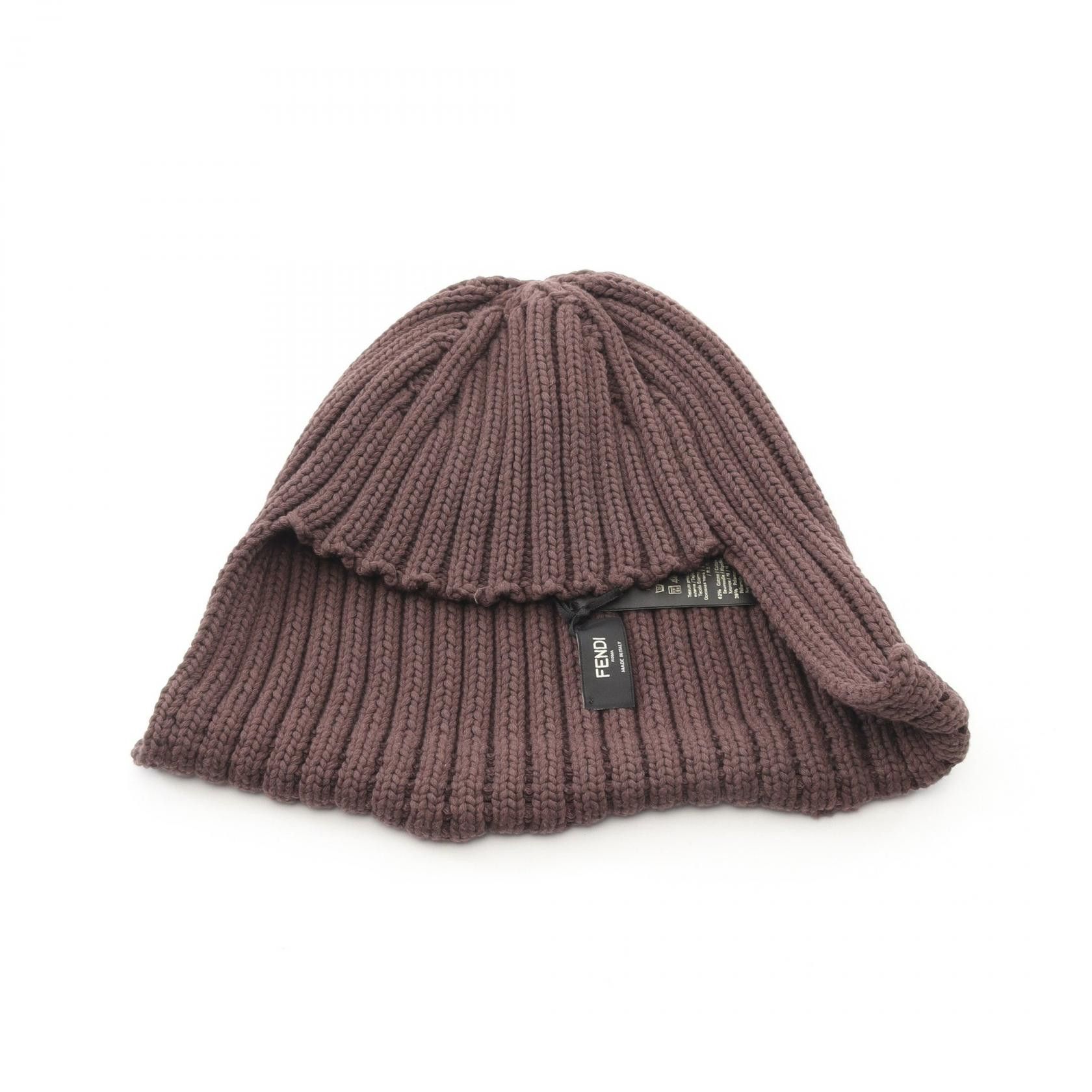 Fendi Fendi Fendi FF Logo Cotton Knit Cap Textile Hats DUTY FREE for USA Size ONE SIZE - 1 Thumbnail