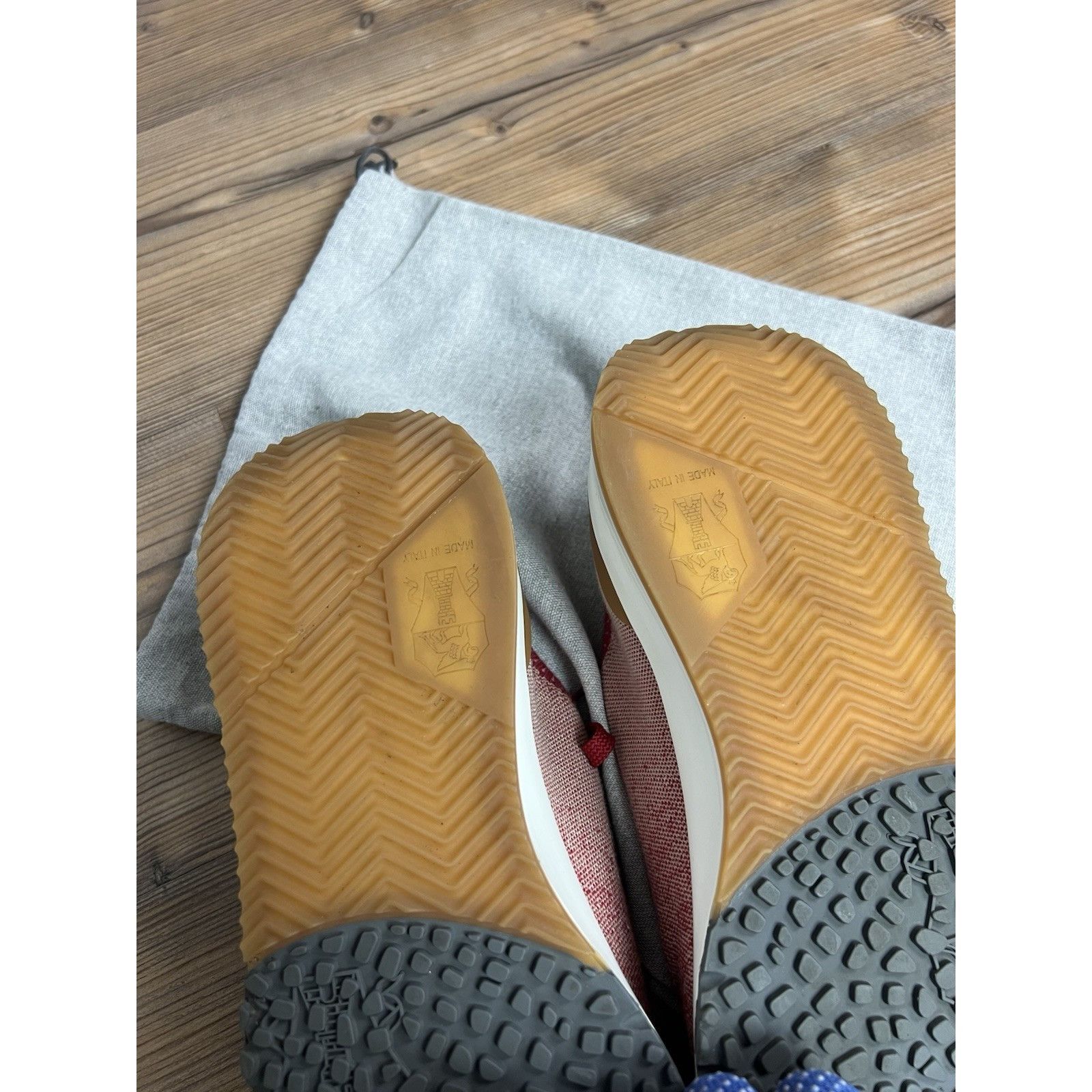 Brunello Cucinelli MINT! Brunello Cucinelli Suede-Trimmed Stretch-Knit Sneakers Size US 10 / EU 43 - 11 Thumbnail