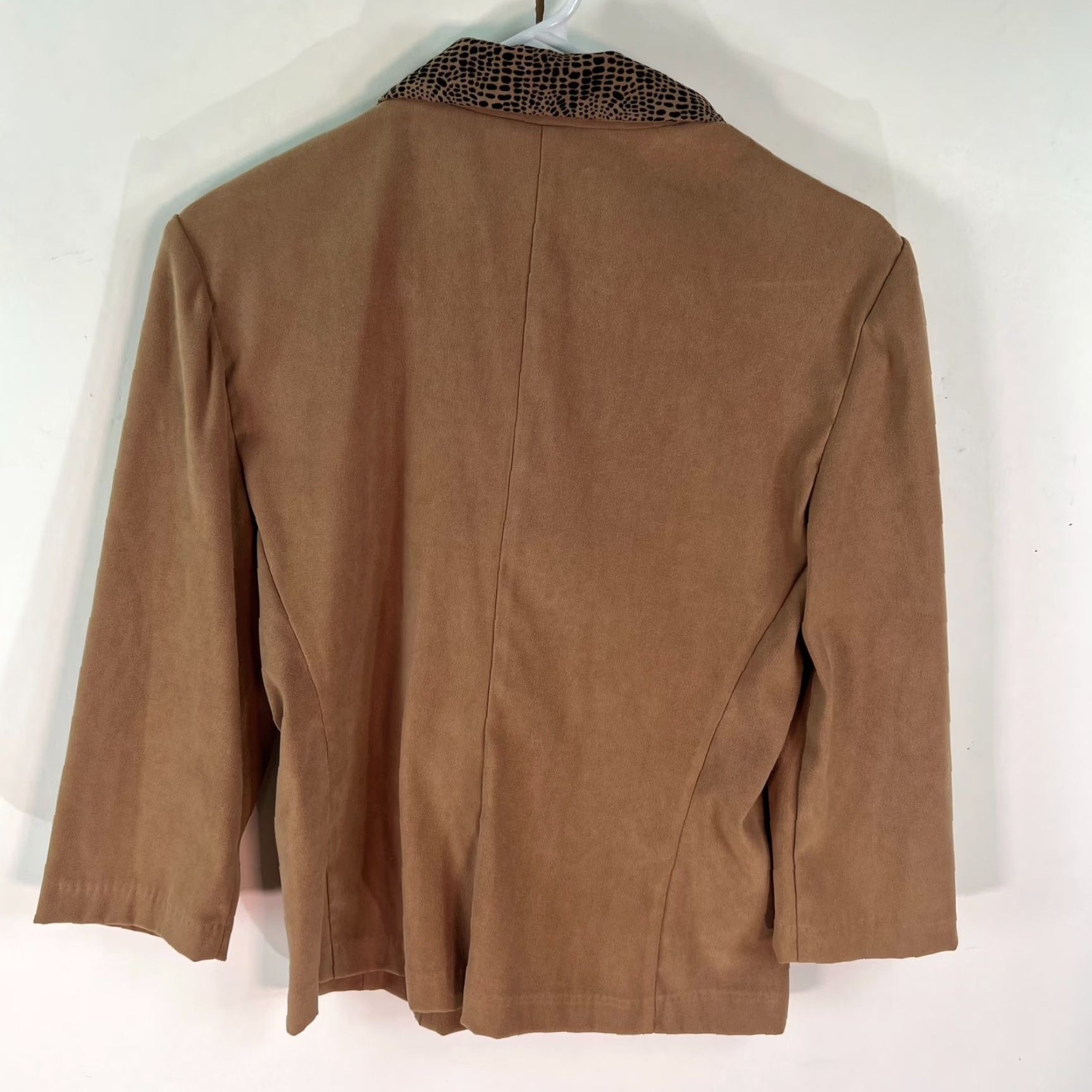 Vintage VINTAGE Be Smart Blazer Jacket Womens Size L Brown Animal Print Notch Collar Size L / US 10 / IT 46 - 7 Thumbnail