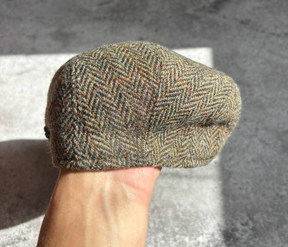 Bates Hats × Harris Tweed × Vintage New Harris Tweed Wool Flat Hat Cap Size ONE SIZE - 4 Thumbnail