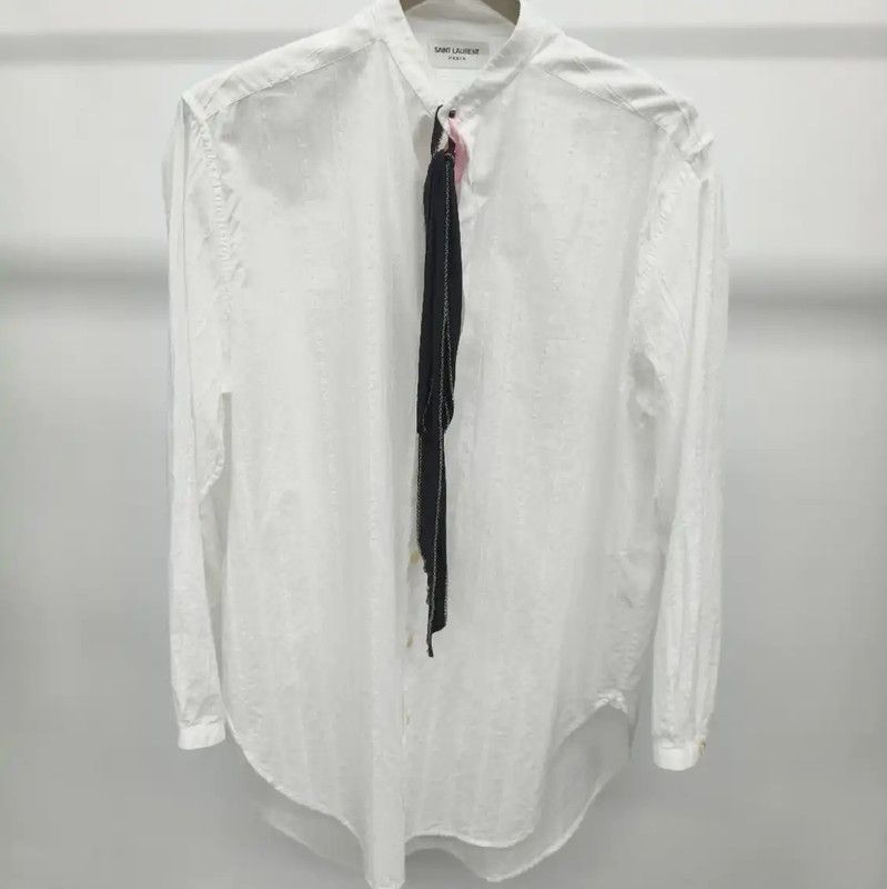 Valentino Valentino White Women's Shirt with Tie 0089 Size S / US 4 / IT 40 - 1 Thumbnail