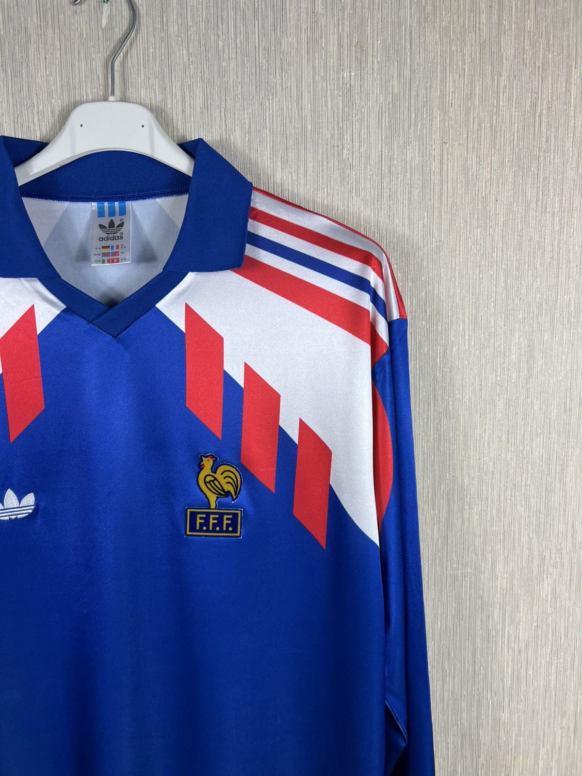 Adidas Vintage 90s Adidas France jersey long sleeve football tee Size US XL / EU 56 / 4 - 3 Thumbnail