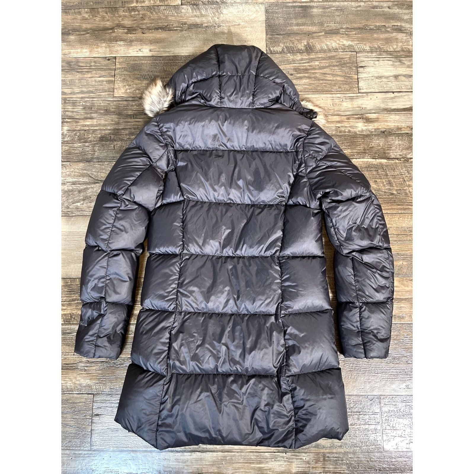 Eddie Bauer Eddie Bauer Women M Down Puffer Parka Jacket Hooded Black Long Coat Winter Size M / US 6-8 / IT 42-44 - 6 Thumbnail