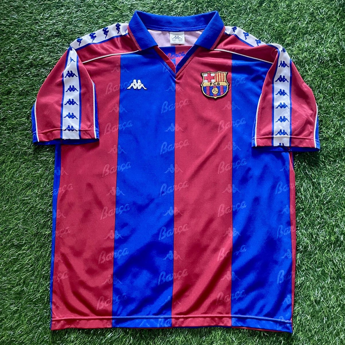 Kappa Kappa Barcelona Home 1995-96 Romario #10 Soccer Jersey Size US XL / EU 56 / 4 - 1 Thumbnail