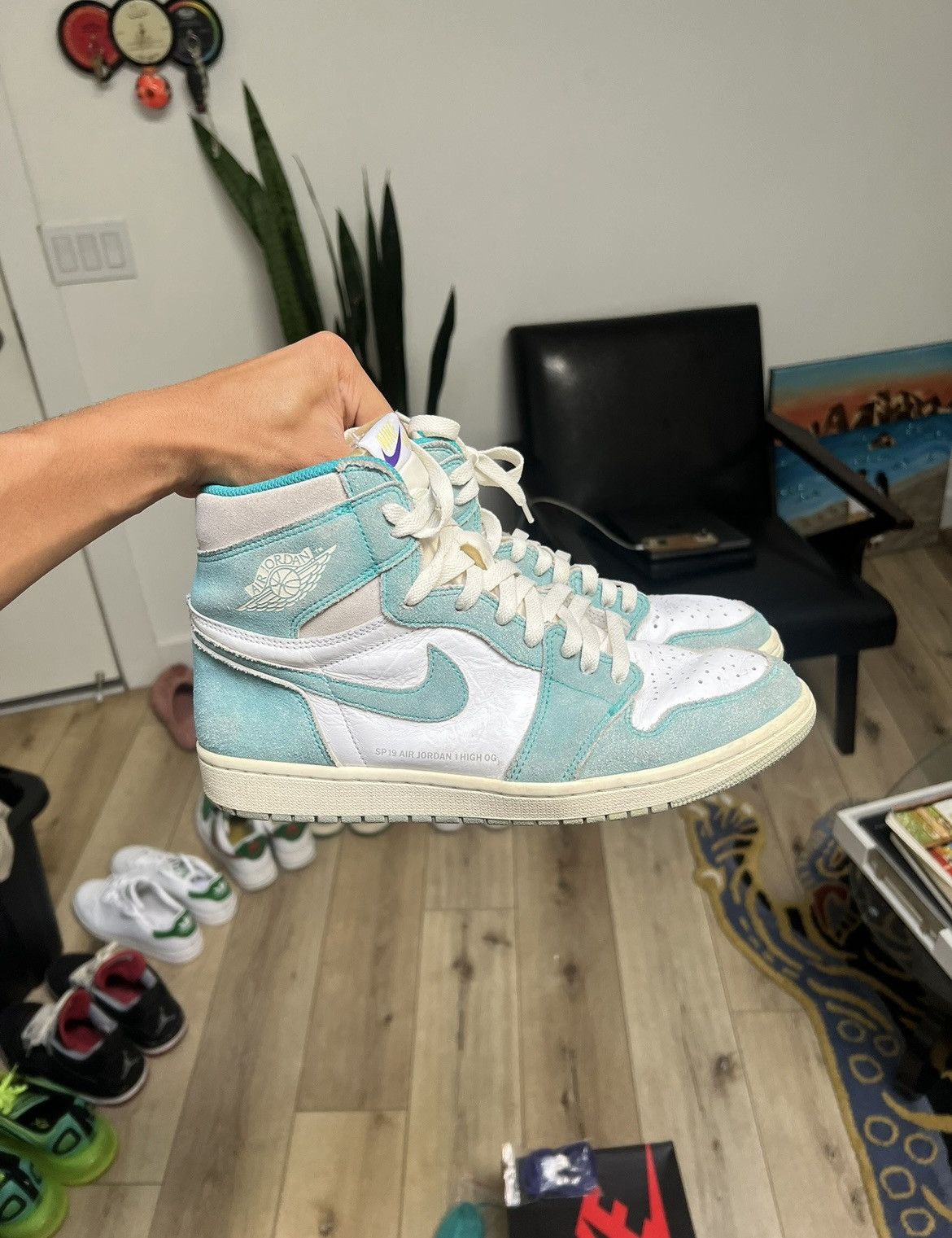 Jordan Brand Jordan 1 Turbo Green High 2018 Size US 11 / EU 44 - 8 Thumbnail