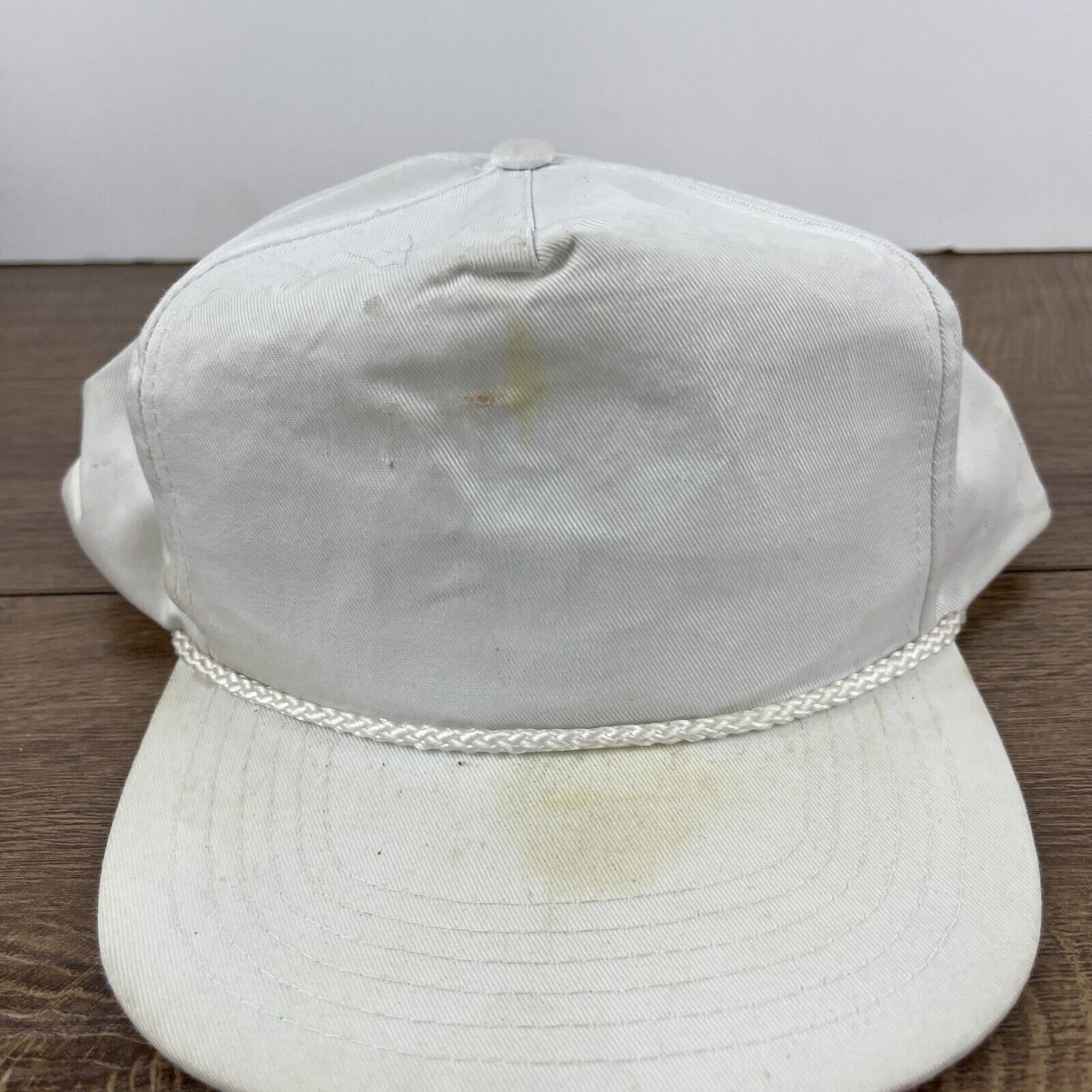 Other Plain White Snapback Hat White Hat Adjustable Snapback Adult Size ONE SIZE - 6 Thumbnail