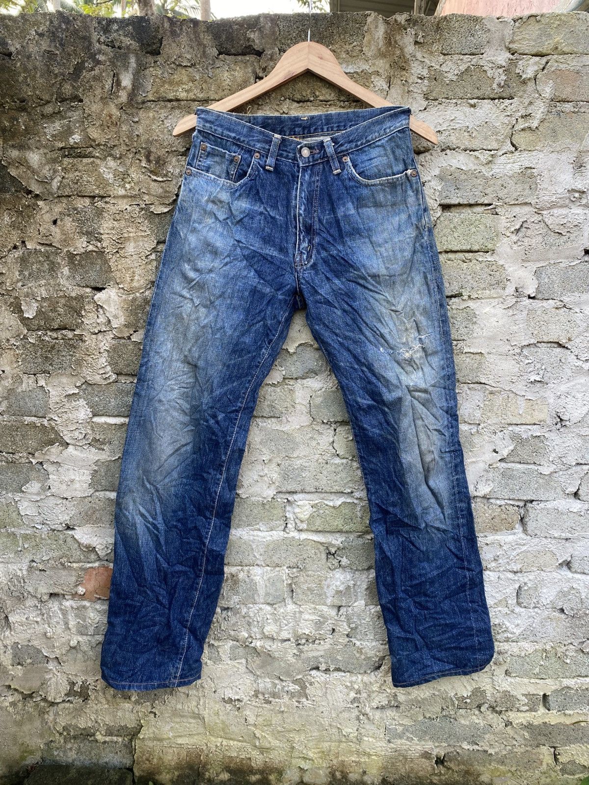 Big John Vintage Big John Selvedge Distressed Jeans Size US 29 - 1 Thumbnail