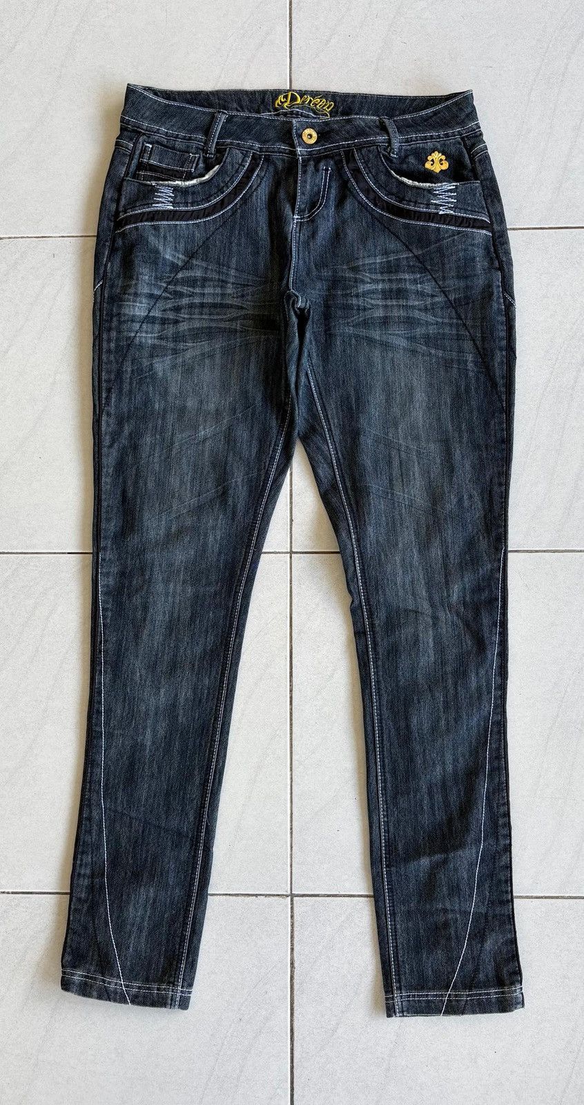 Other Dereon Streetwear Cut Fit Jeans Distressed Denim Size US 34 / EU 50 - 1 Thumbnail