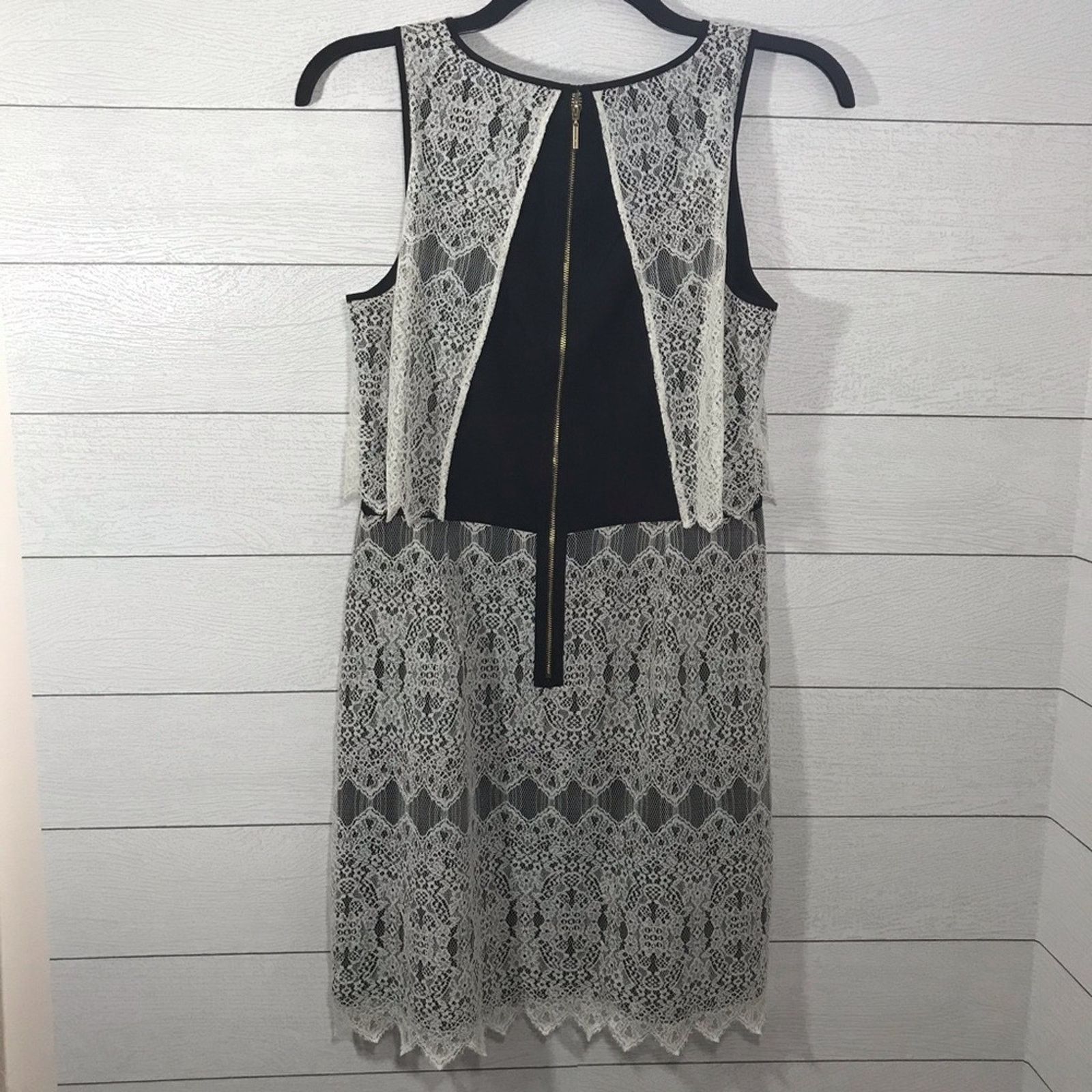 Other Kensie Black Lace Overlay Sheath Dress Medium Size M / US 6-8 / IT 42-44 - 2 Thumbnail