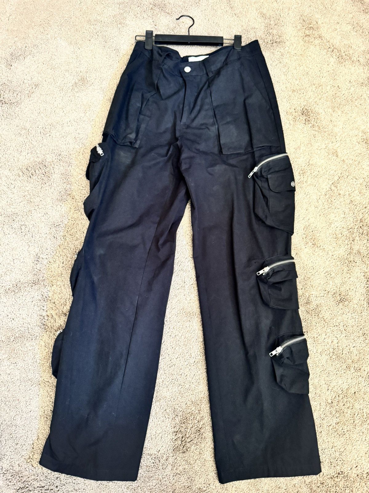 FourFourOnline Onyx Laced Denim Flares